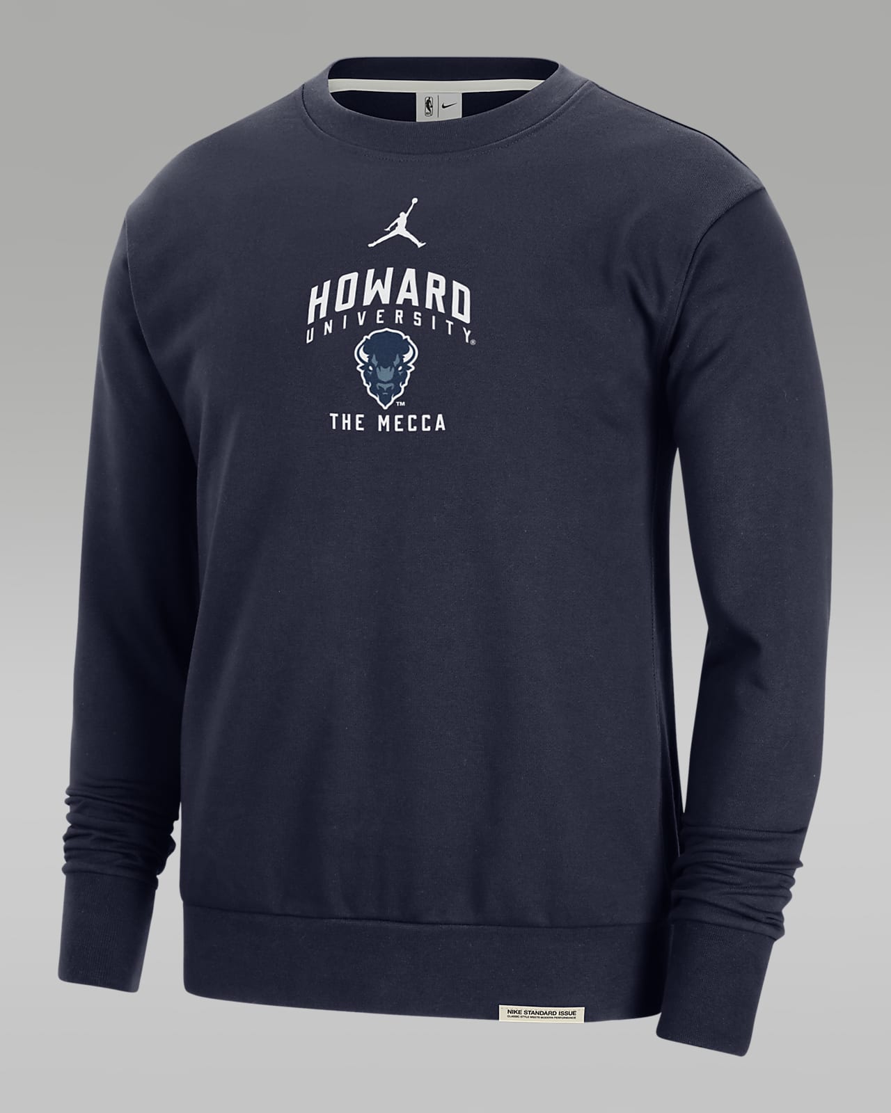 Howard Standard Issue Men's Jordan College Fleece Crew-Neck Sweatshirt