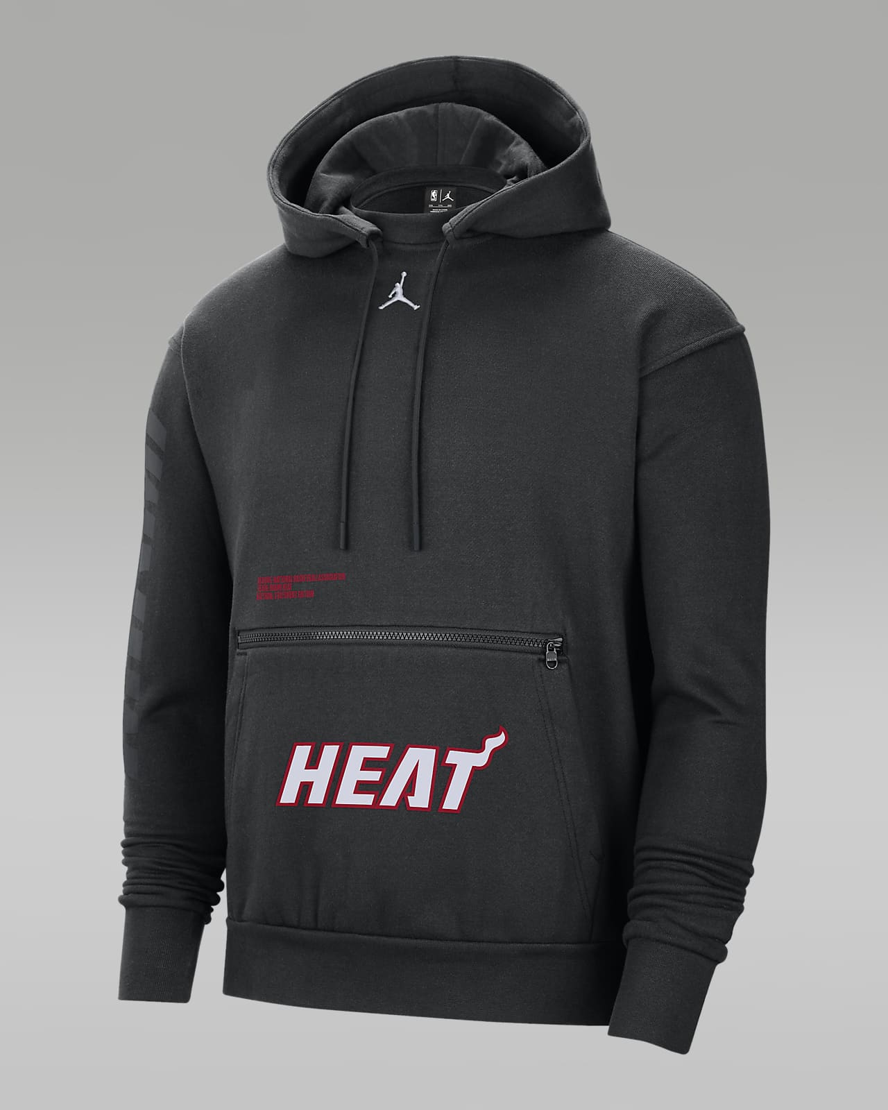 Miami Heat Courtside Statement Edition Men's Jordan NBA Fleece Pullover Hoodie