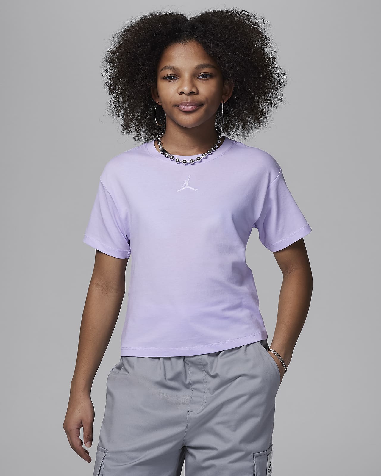 Jordan-T-shirt til større børn (piger)