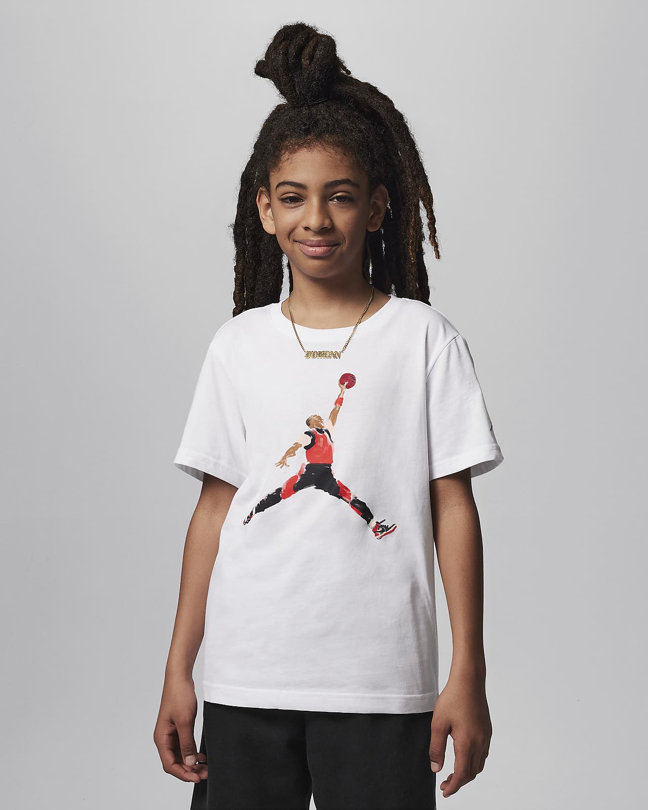 Jordan Watercolor Jumpman Big Kids' Graphic T-Shirt
