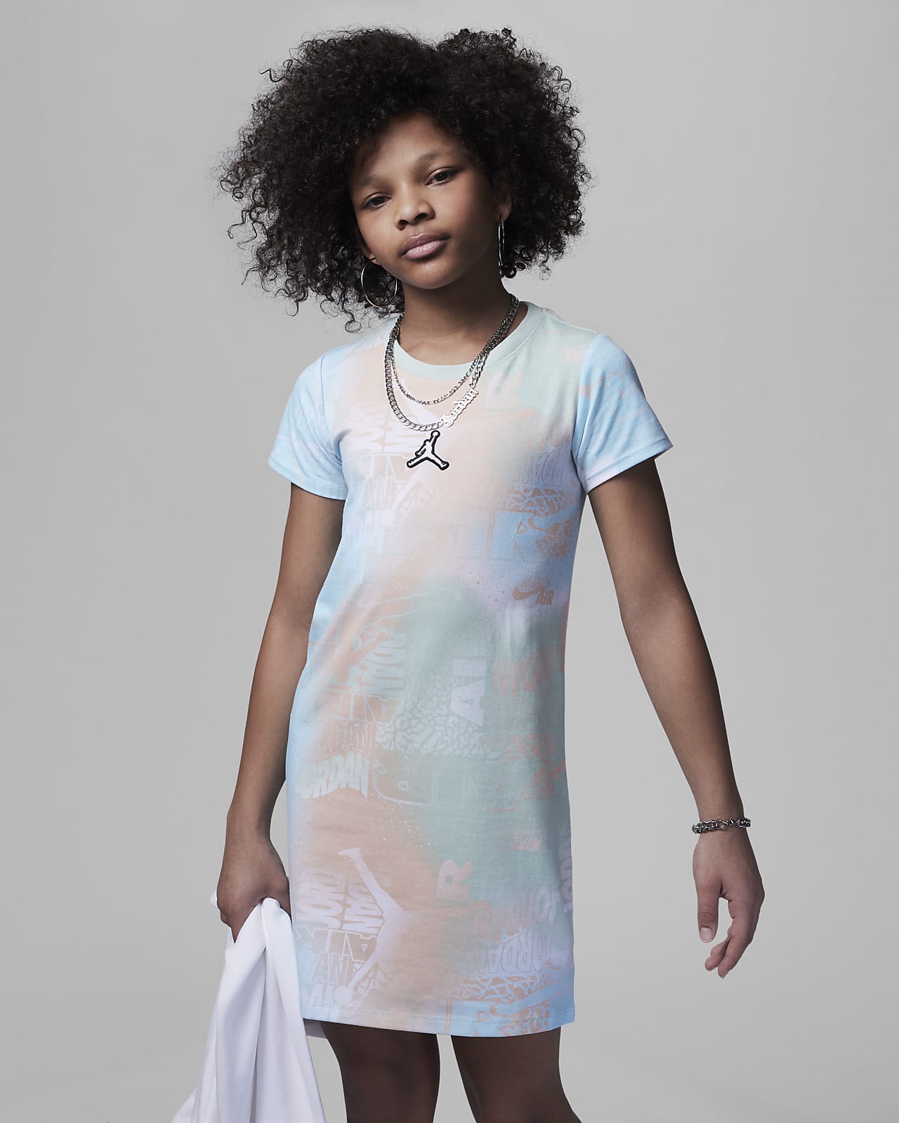 Jordan Essentials New Wave Allover Print Dress Big Kids' (Girls) Dress