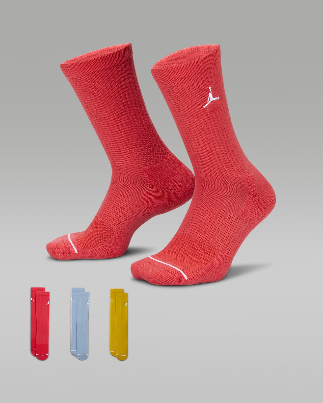 Jordan Everyday Crew sokken (3 paar)