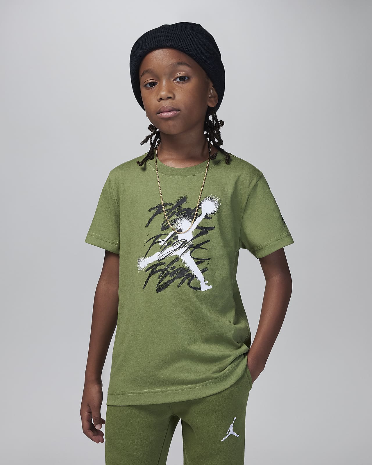 Jordan Jumpman Flight Sprayed Tee-T-shirt til mindre børn