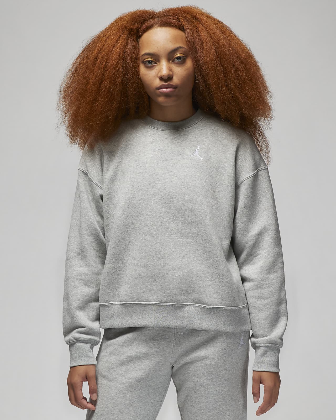 Jordan Brooklyn Fleece-sweatshirt med rund hals til kvinder