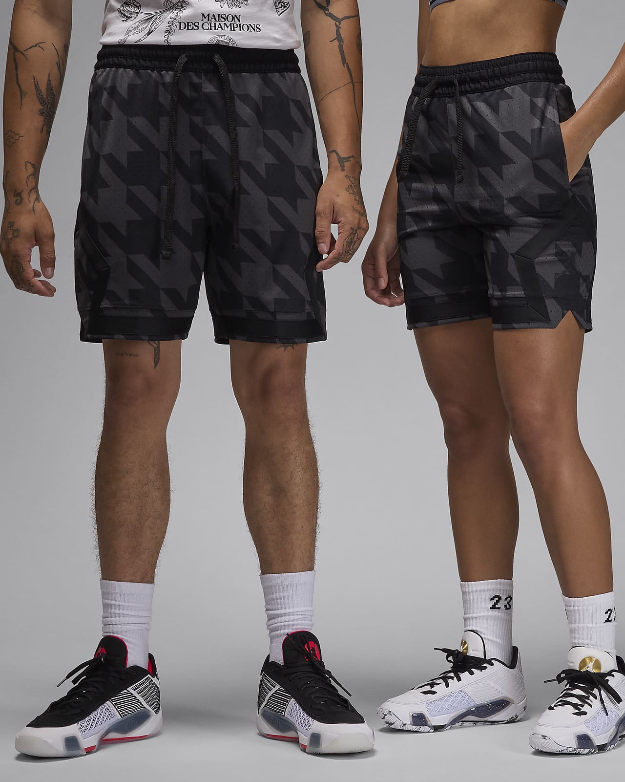 Jordan Sport Men's Dri-FIT Printed Diamond Shorts