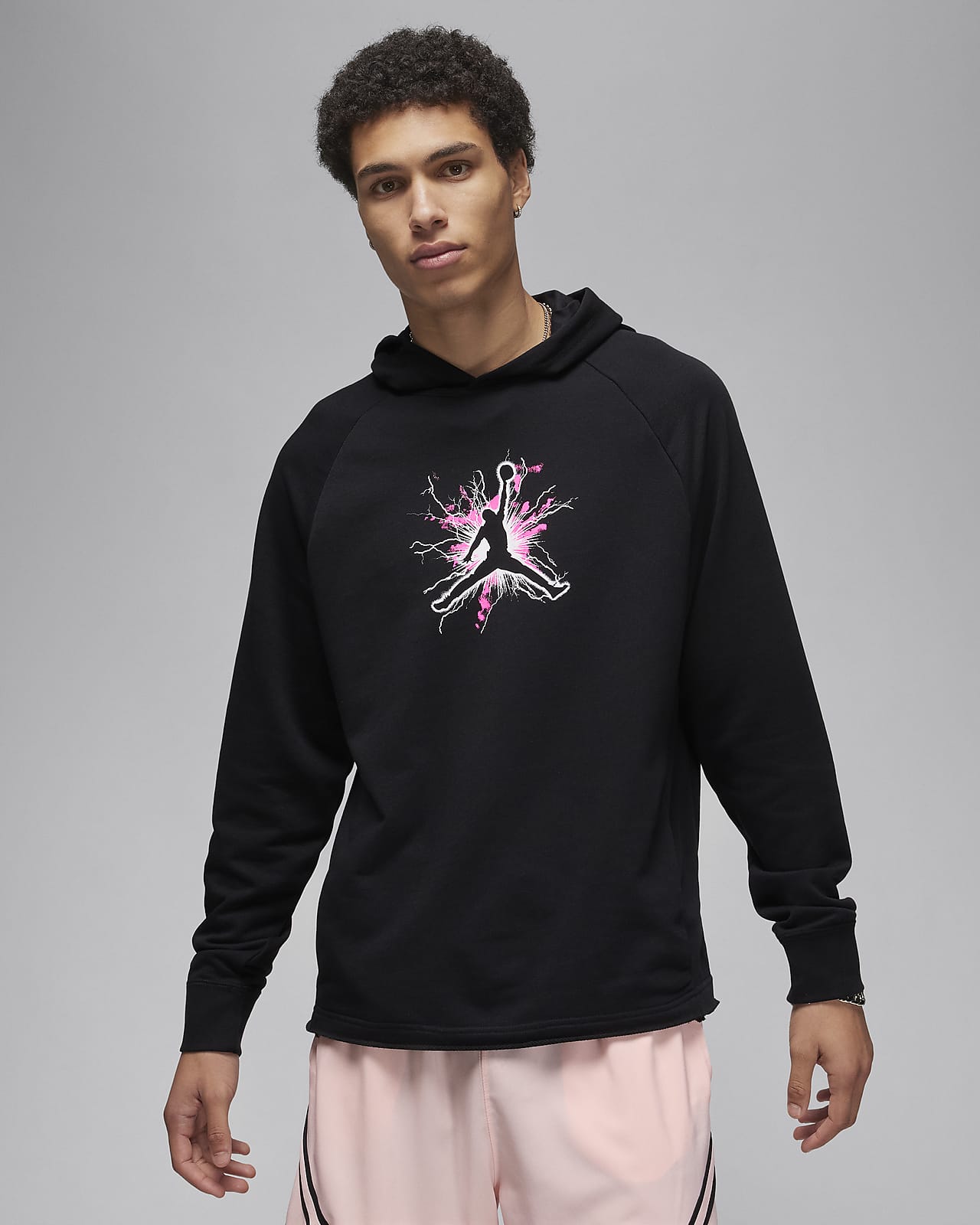 Jordan Dri-FIT Sport Grafikli Fleece Erkek Kapüşonlu Sweatshirt'ü