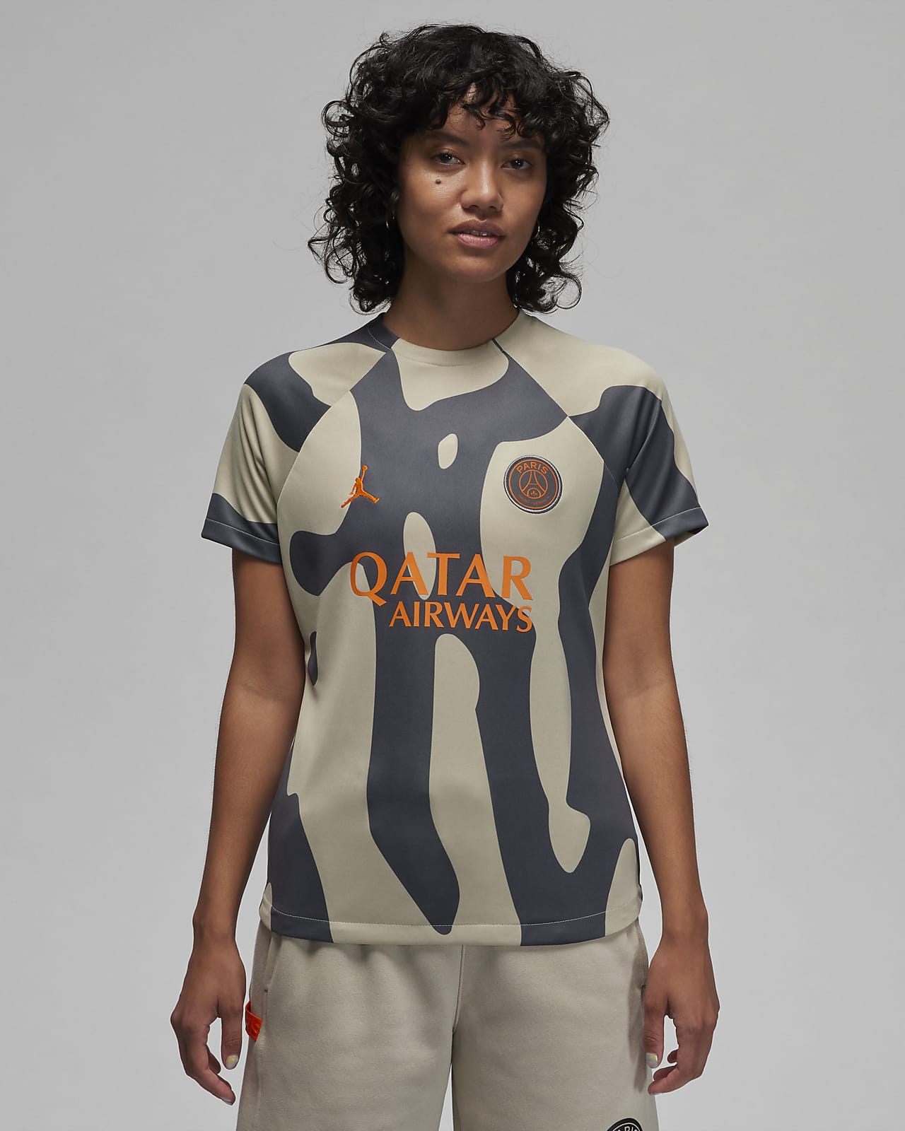 Γυναικεία ποδοσφαιρική μπλούζα προθέρμανσης Nike Dri-FIT εναλλακτικής εμφάνισης Παρί Σεν Ζερμέν Academy Pro
