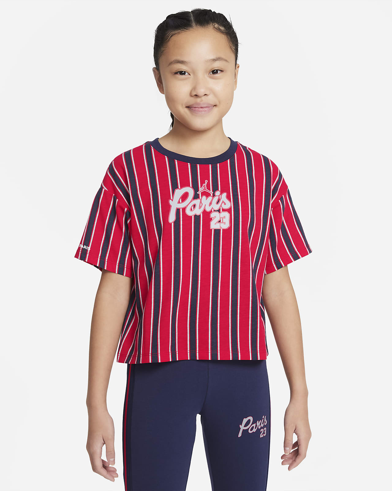 T-shirt dla dużych dzieci (dziewcząt) Paris Saint-Germain