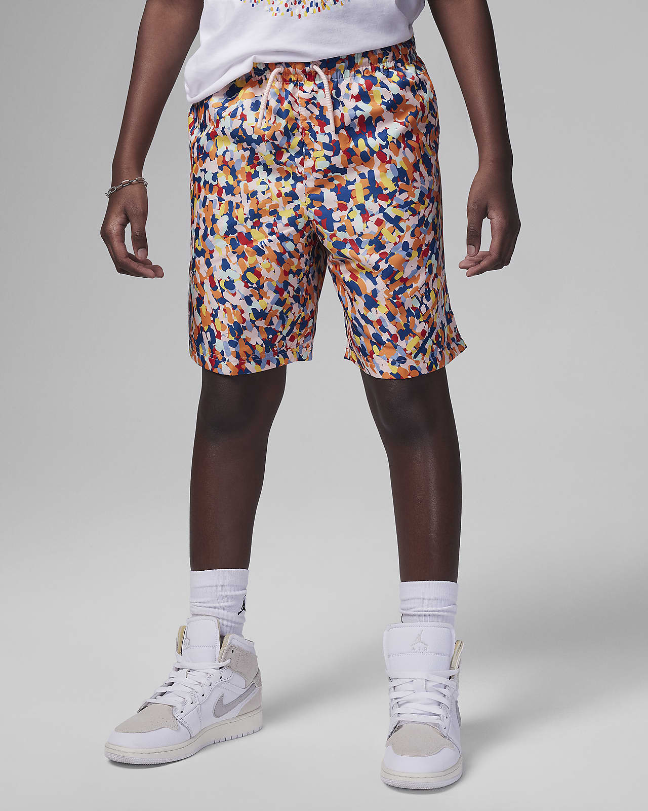 Jordan MJ Essentials Poolside shorts met print voor kids