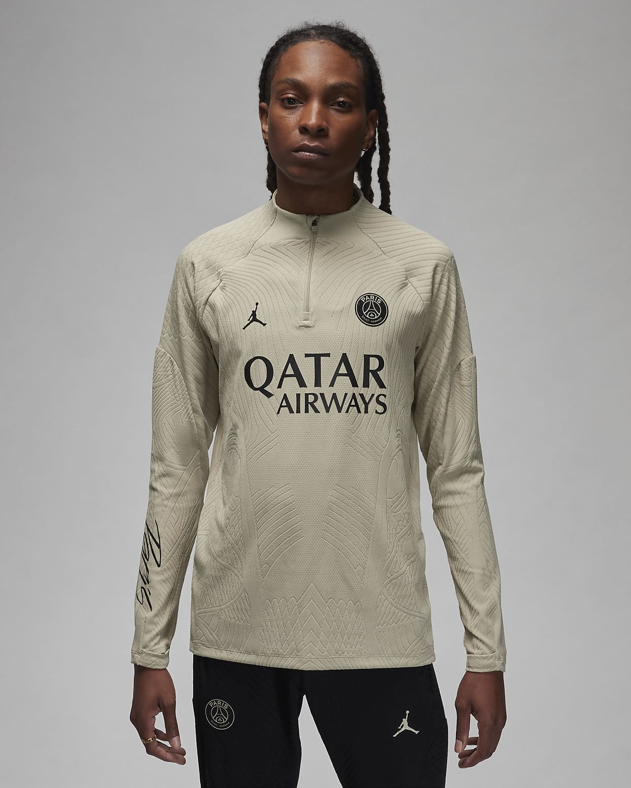 Ανδρική ποδοσφαιρική μπλούζα προπόνησης Jordan Dri-FIT ADV εναλλακτικής εμφάνισης Παρί Σεν Ζερμέν Strike Elite