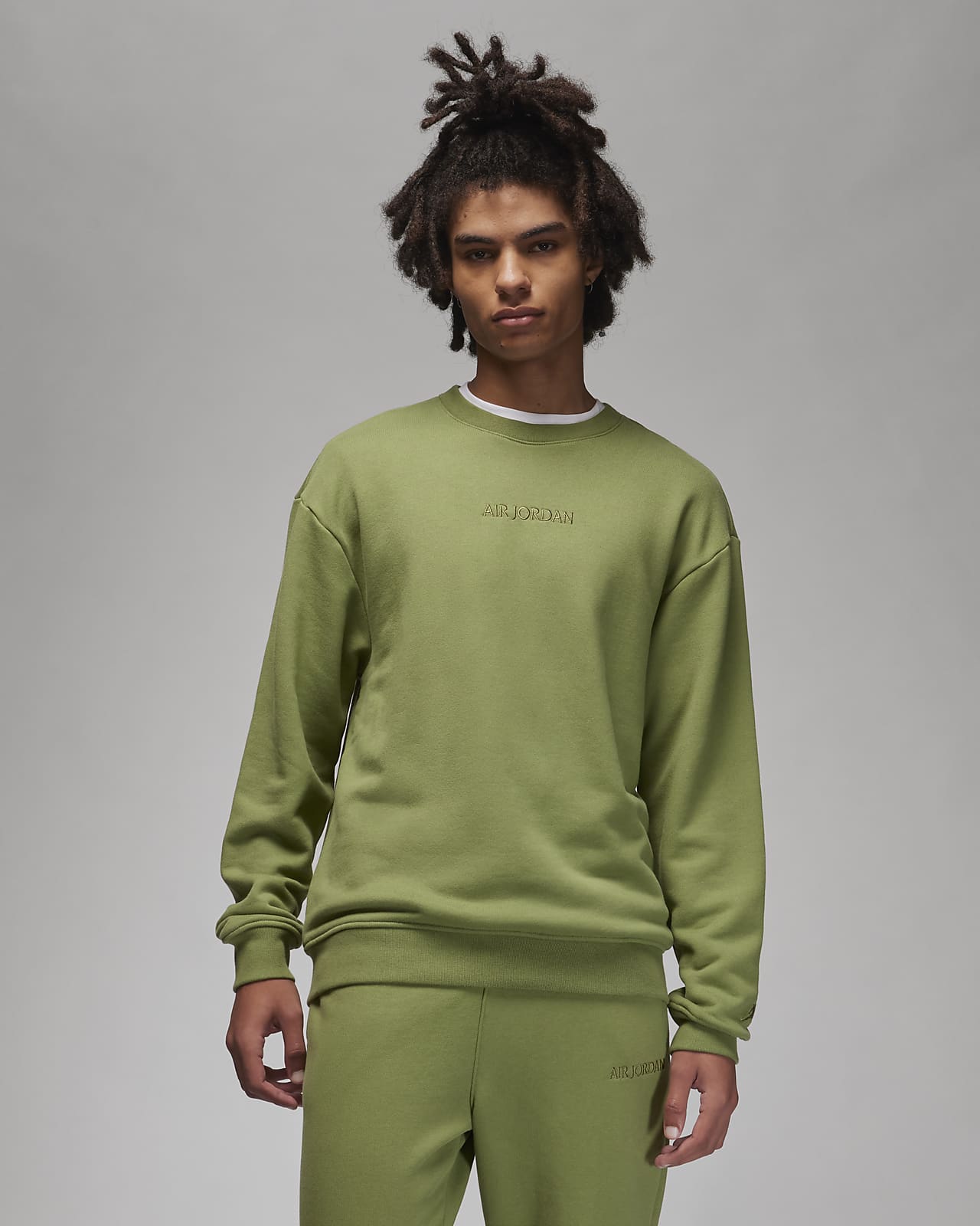 Jordan Wordmark Fleece-Rundhals-Sweatshirt für Herren