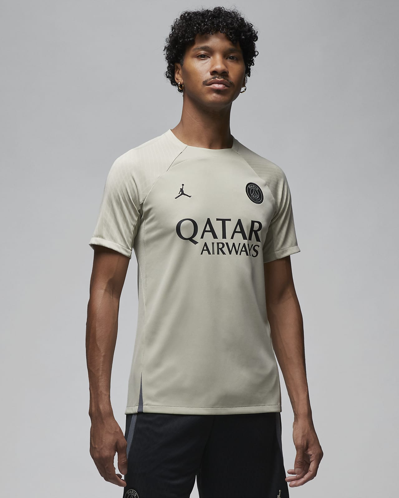 Ανδρική κοντομάνικη ποδοσφαιρική μπλούζα Jordan Dri-FIT εναλλακτικής εμφάνισης Παρί Σεν Ζερμέν Strike