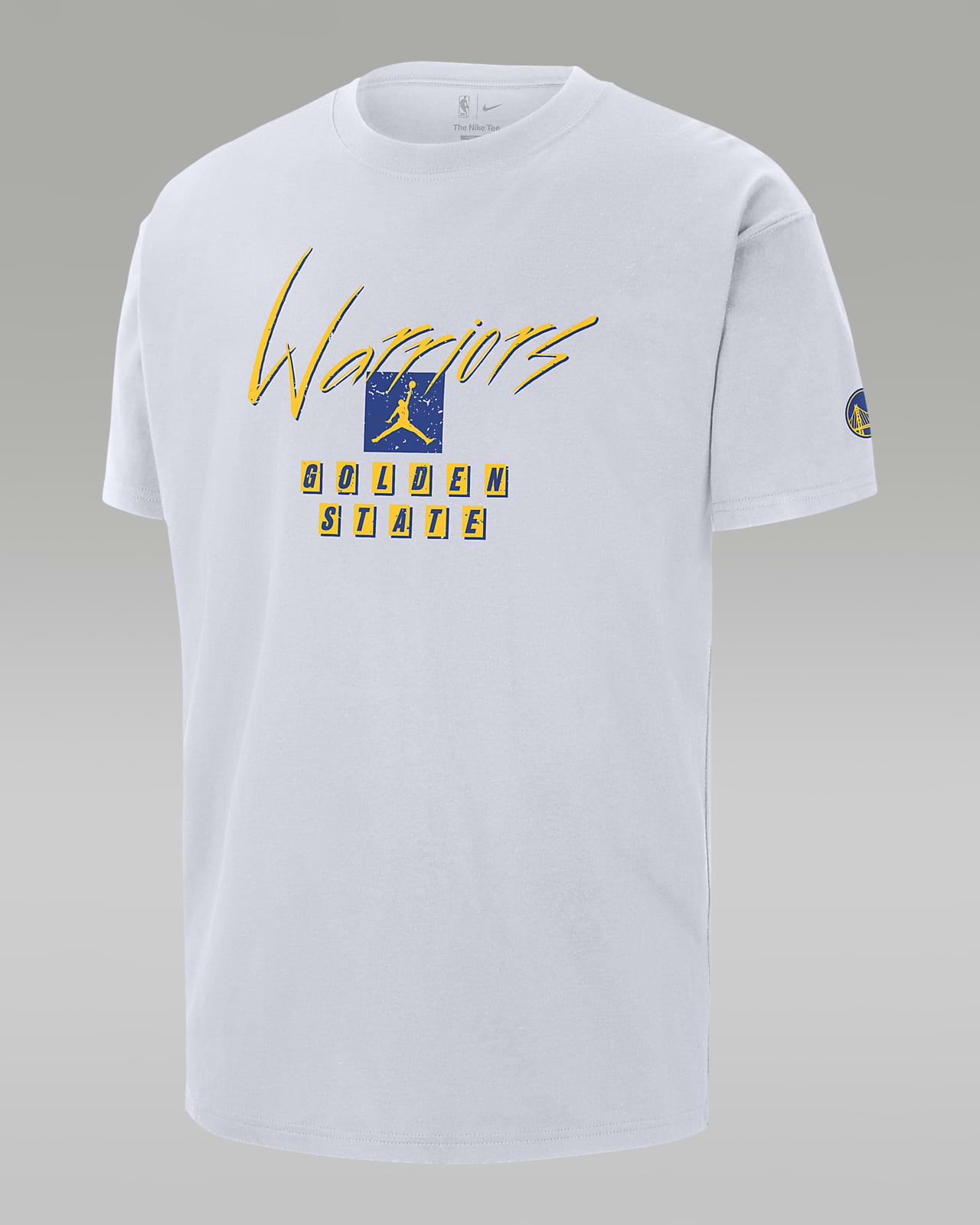 T-shirt NBA Jordan Max90 Golden State Warriors Courtside Statement Edition para homem