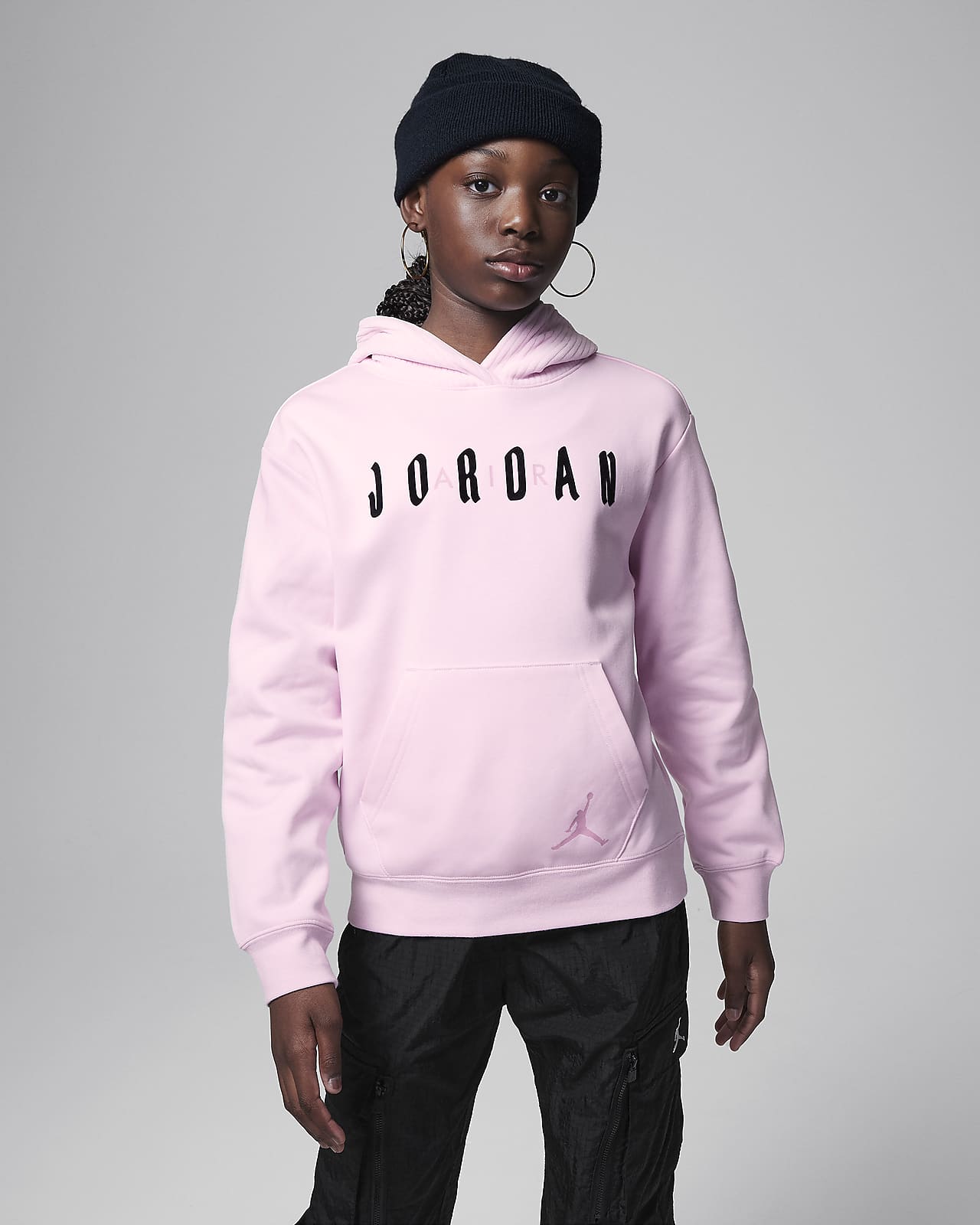 Jordan Soft Touch kevert anyagú, kapucnis pulóver nagyobb gyerekeknek