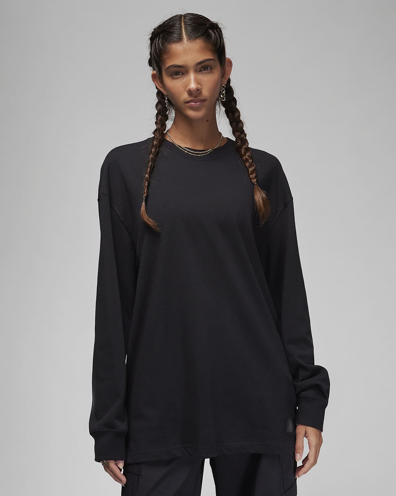 T-shirt oversize a manica lunga Jordan Essentials – Donna
