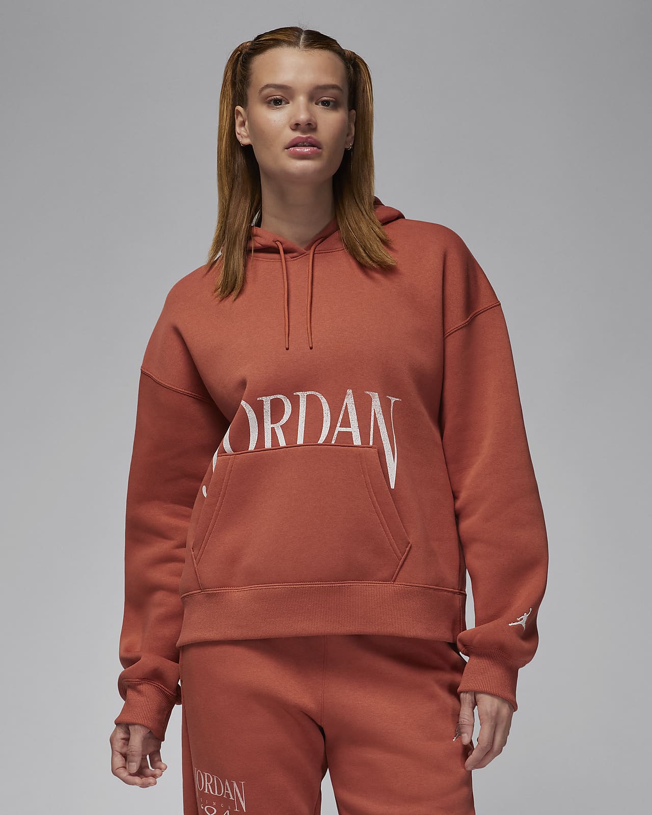 Jordan Brooklyn-pullover-hættetrøje i fleece til kvinder