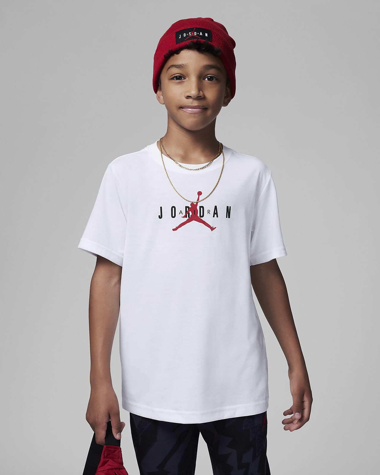 T-shirt com grafismo sustentável Jordan Jumpman Júnior