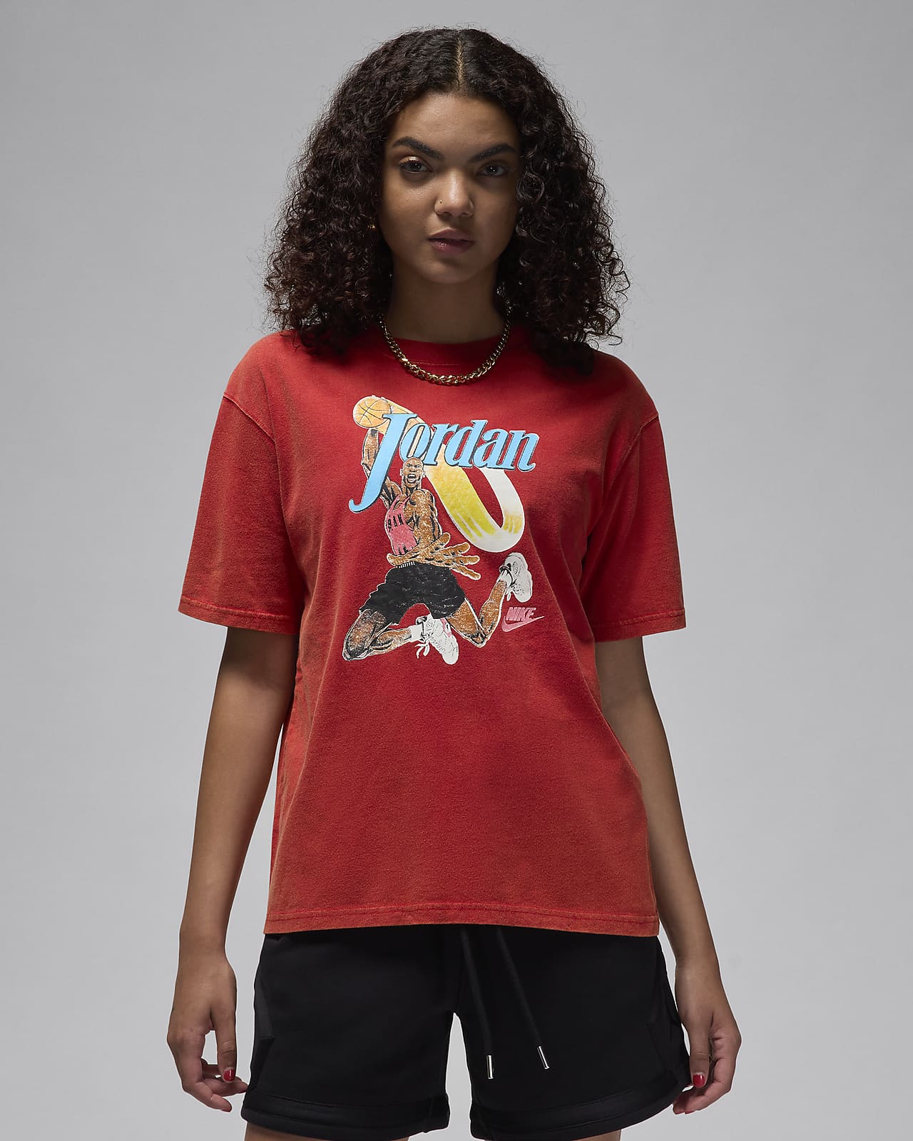 T-shirt Girlfriend con grafica Jordan – Donna