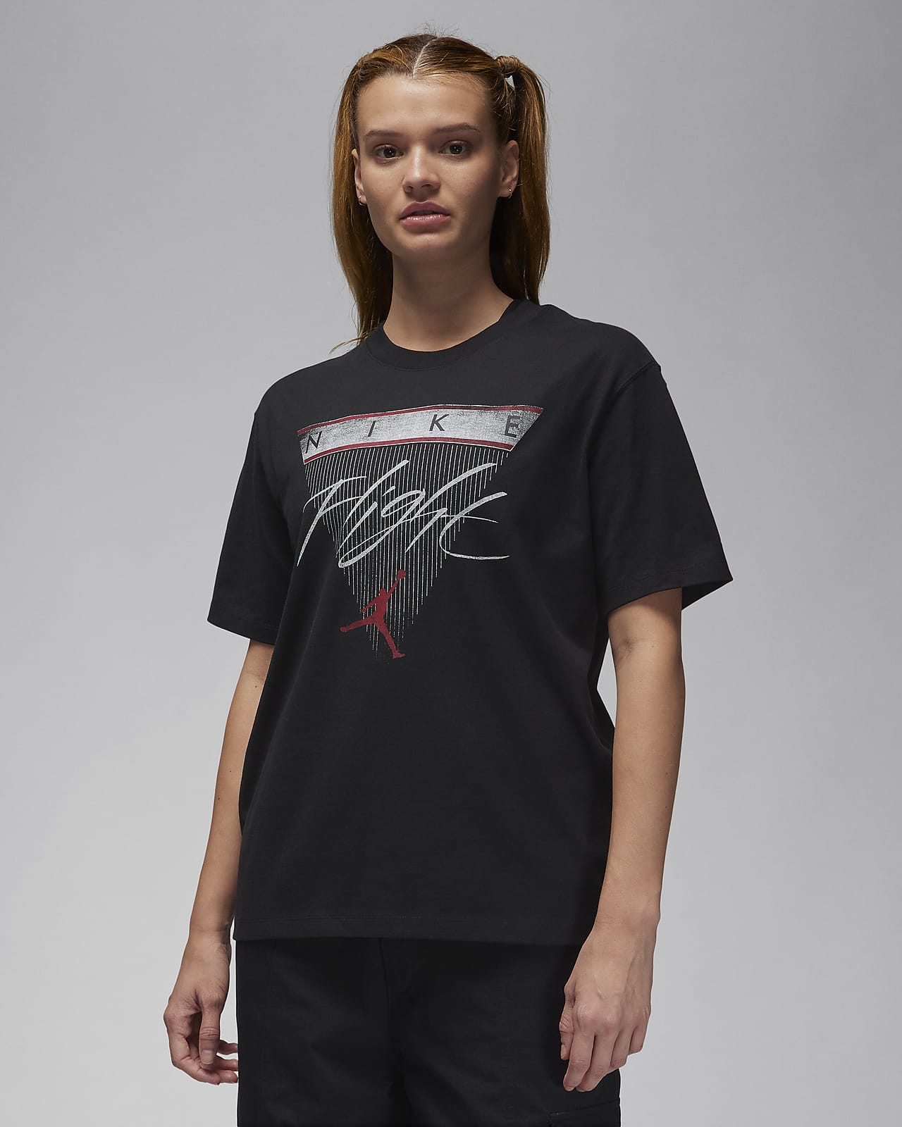 T-shirt Jordan Flight Heritage med tryck för kvinnor