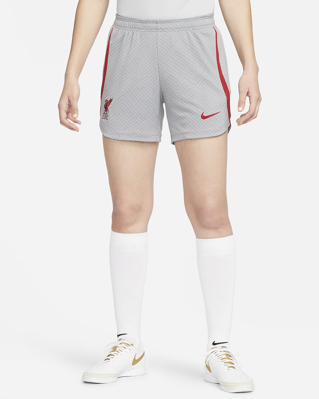 Liverpool F.C. Strike Women's Nike Dri-FIT Knit Football Shorts. Nike SI