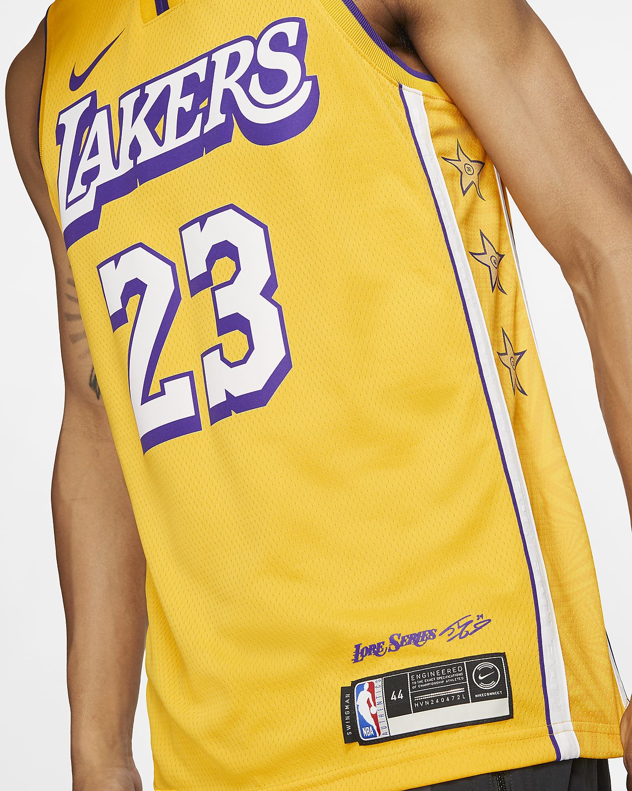 lebron james lakers jersey signed