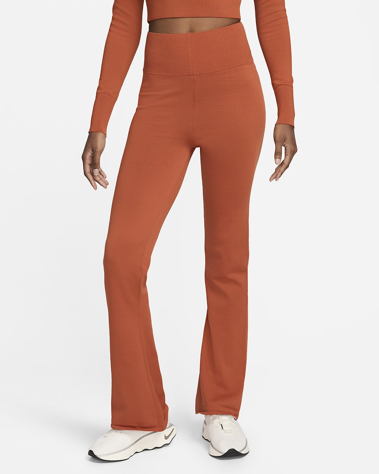 Nike Sportswear Chill Knit Women's Tight High-Waisted Jumper-Knit Flared Trousers