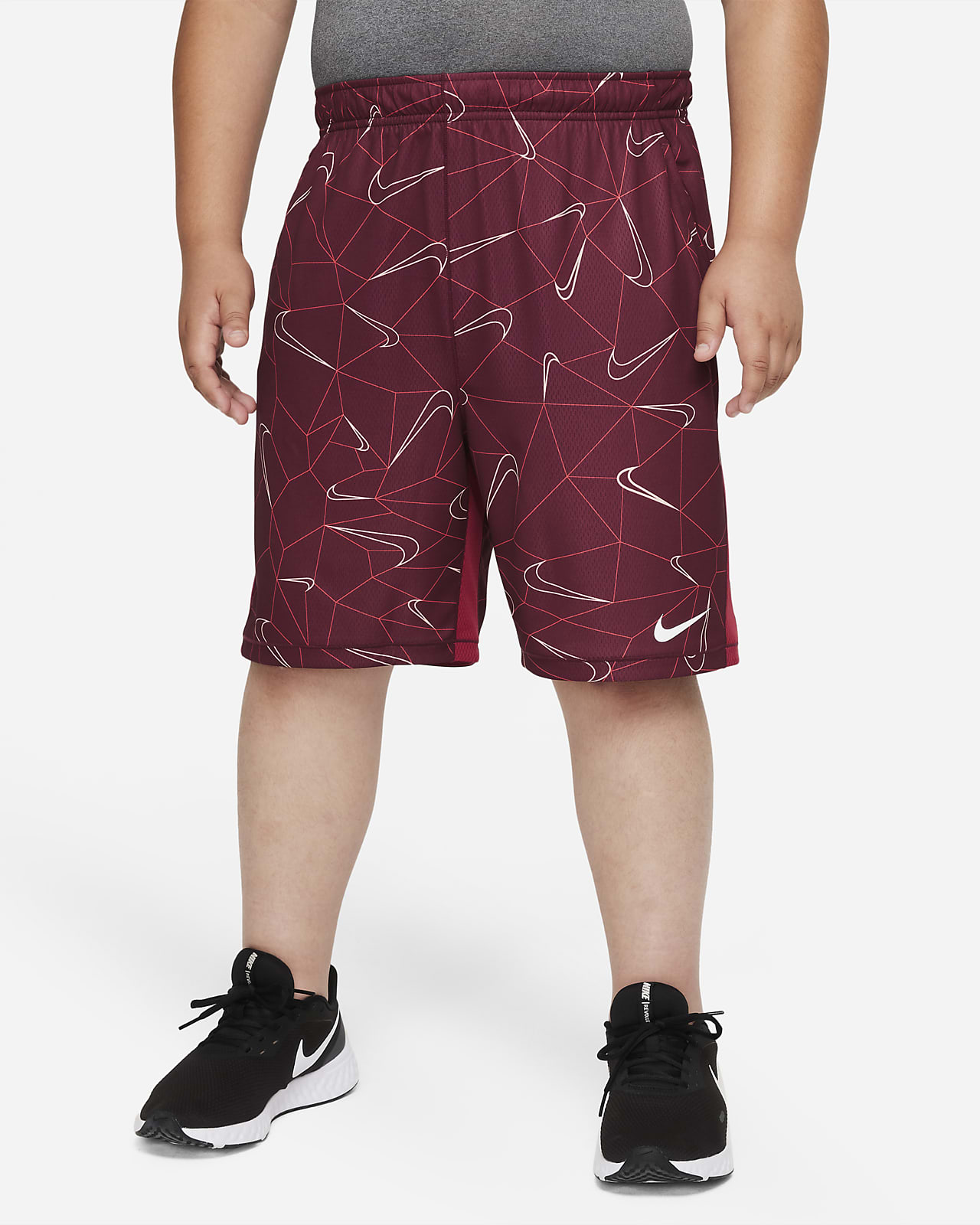 Nike Dri-FIT Big Kids' (Boys') Printed Training Shorts (Extended Size)