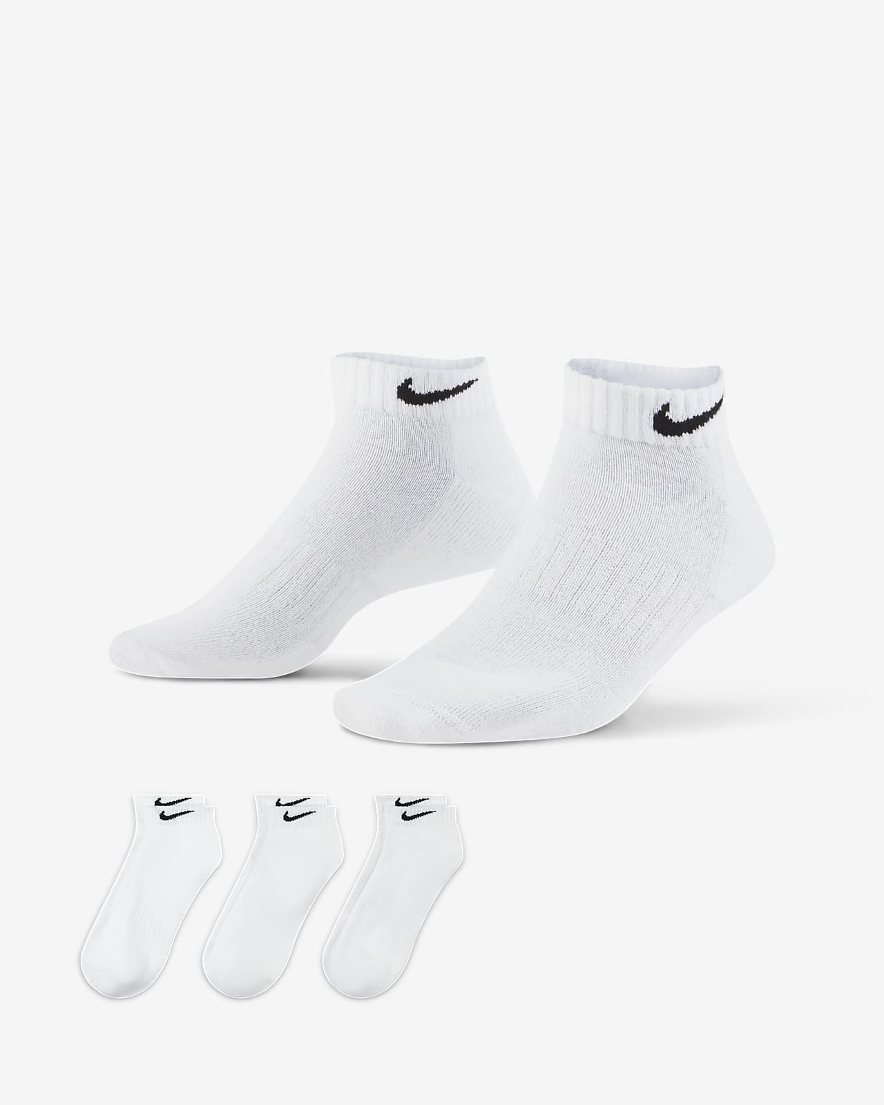 ถุงเท้าเทรนนิ่งไม่หุ้มข้อ Nike Everyday Cushioned (3 คู่)