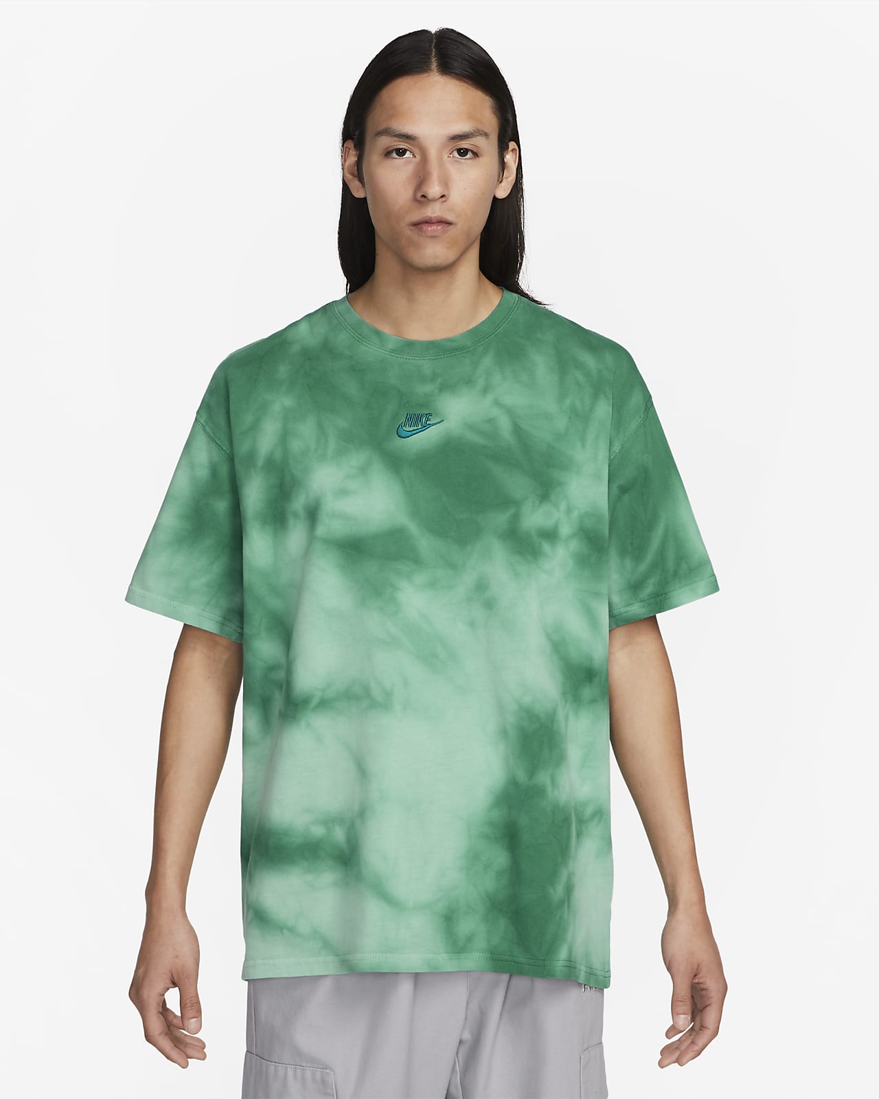 nike sportswear premium essentials men's tie dye t shirt