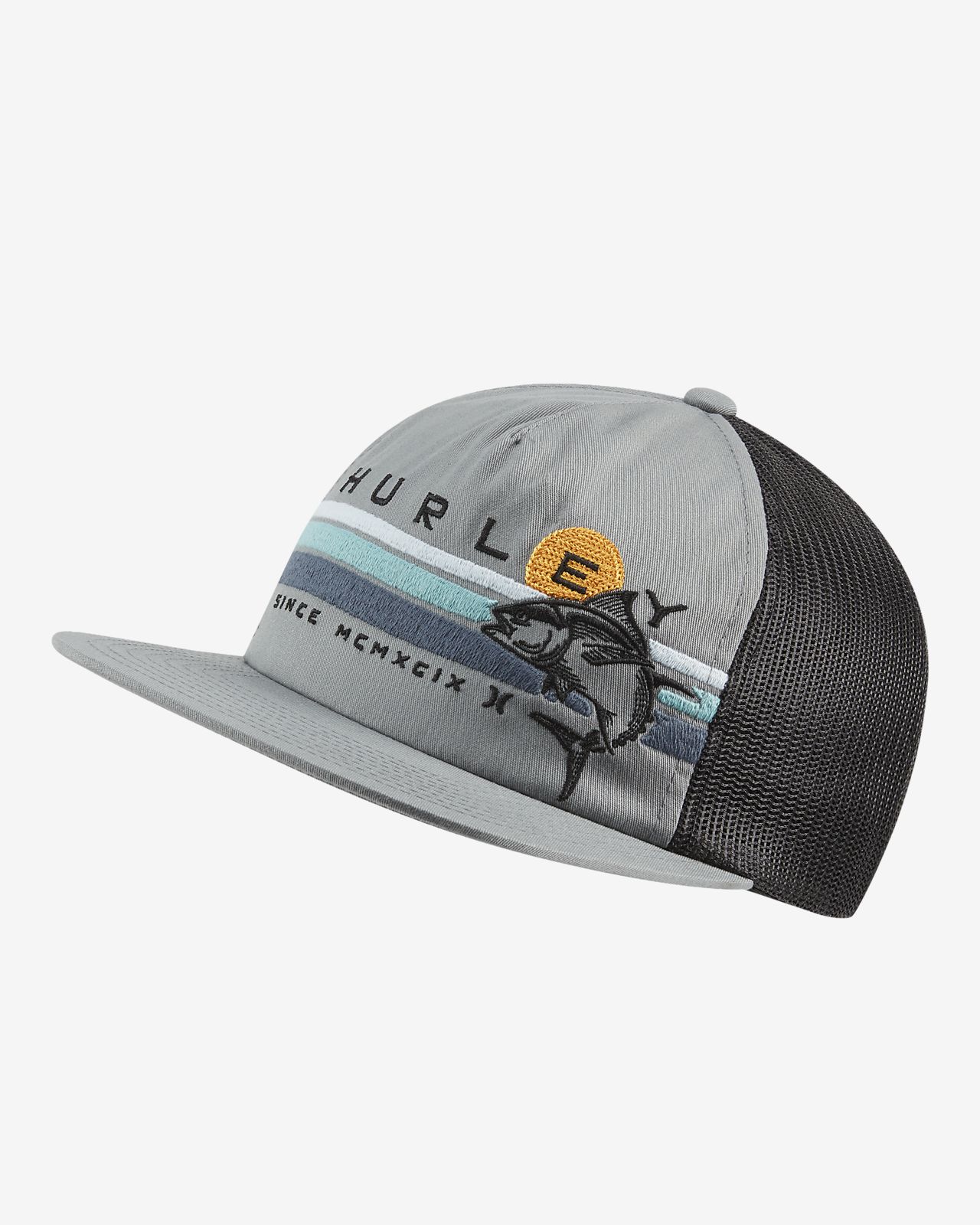 hurley flat bill hats