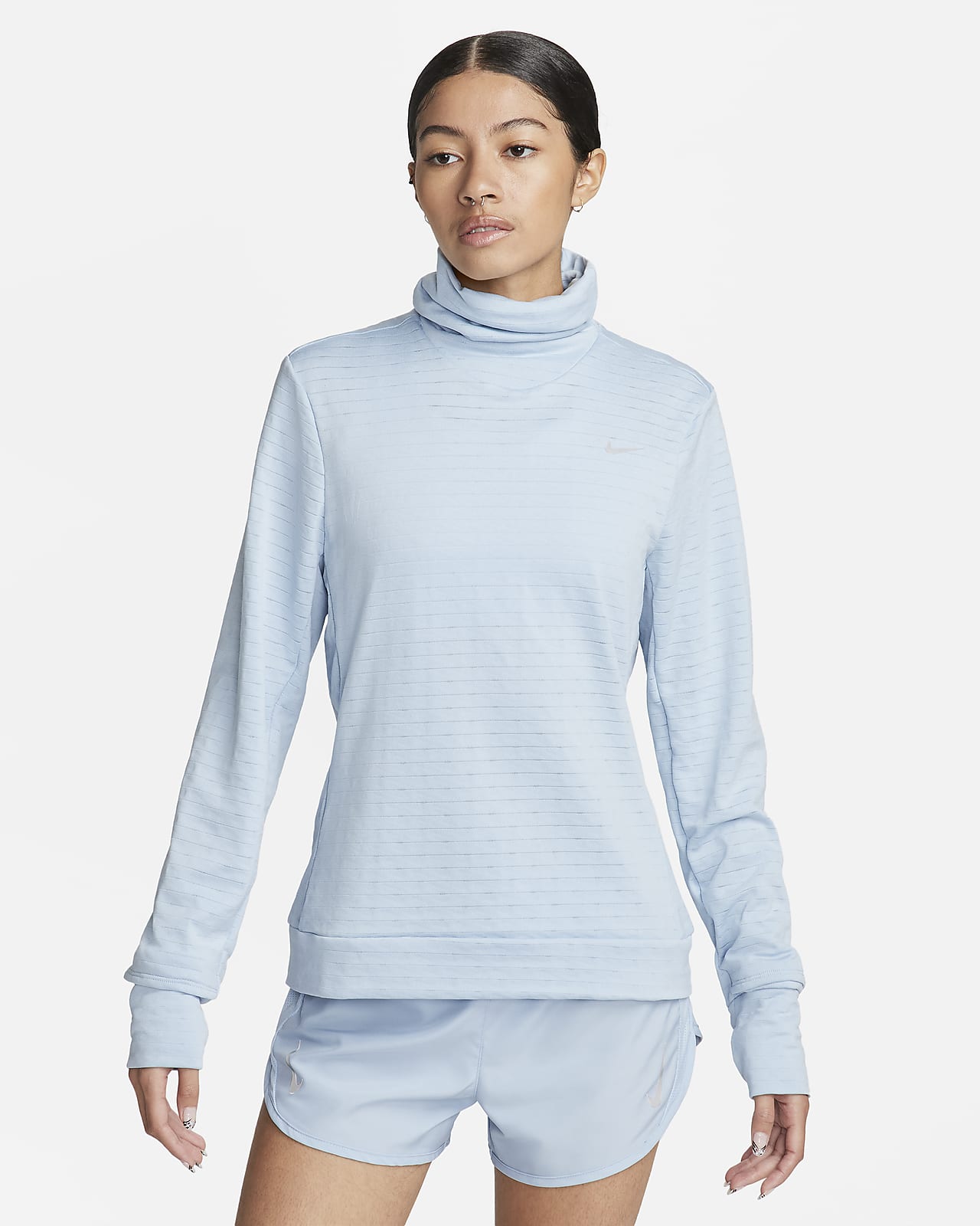 Γυναικεία μπλούζα ζιβάγκο για τρέξιμο Nike Therma-FIT Swift