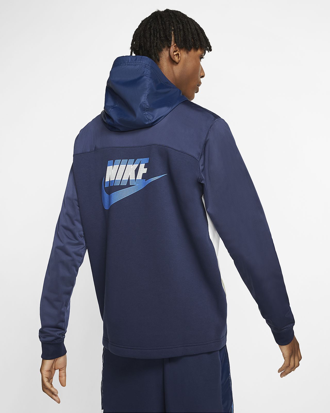 nike full zip hoodie blue