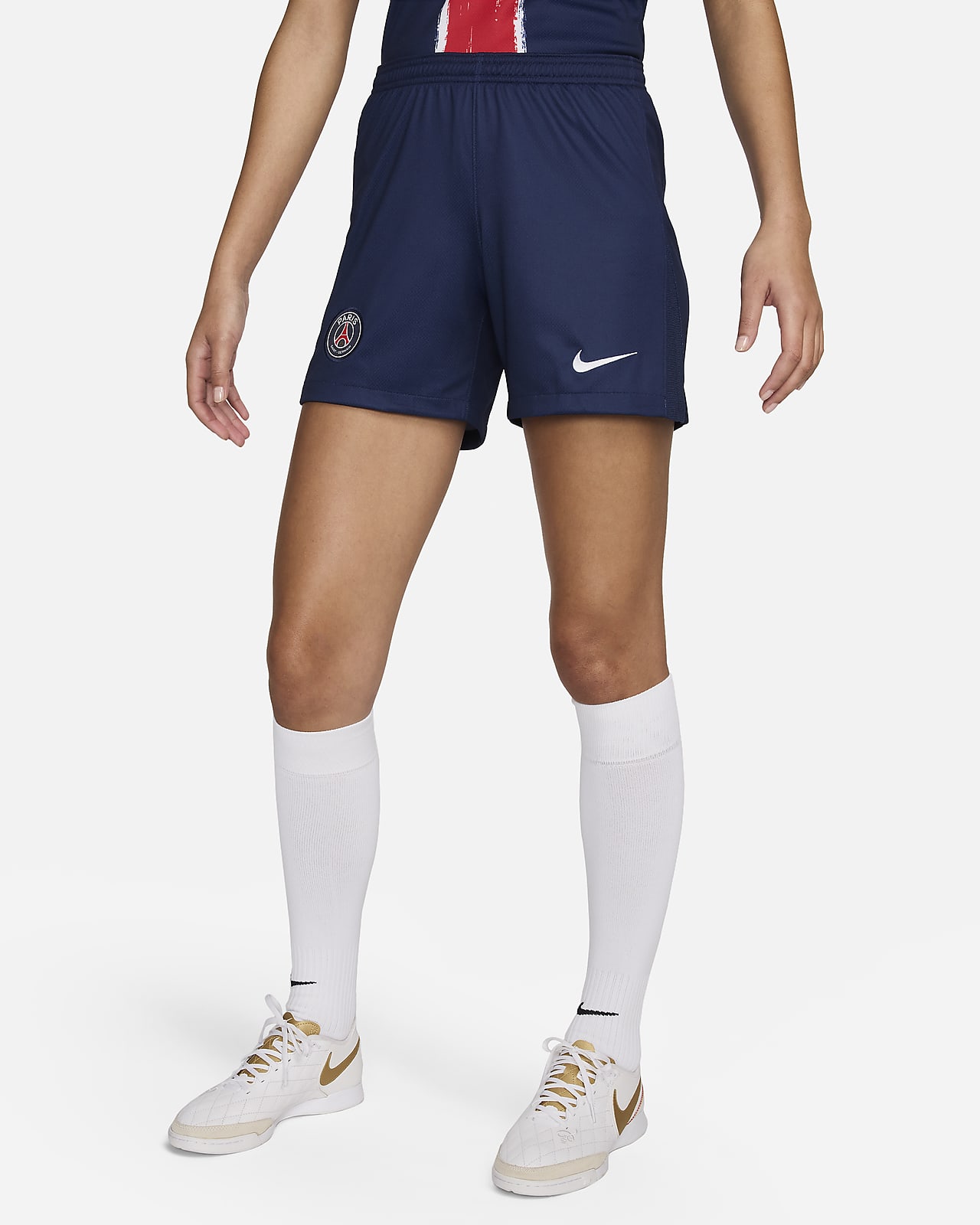 Short de foot Replica Nike Dri-FIT Paris Saint-Germain 2023/24 Stadium Domicile pour femme