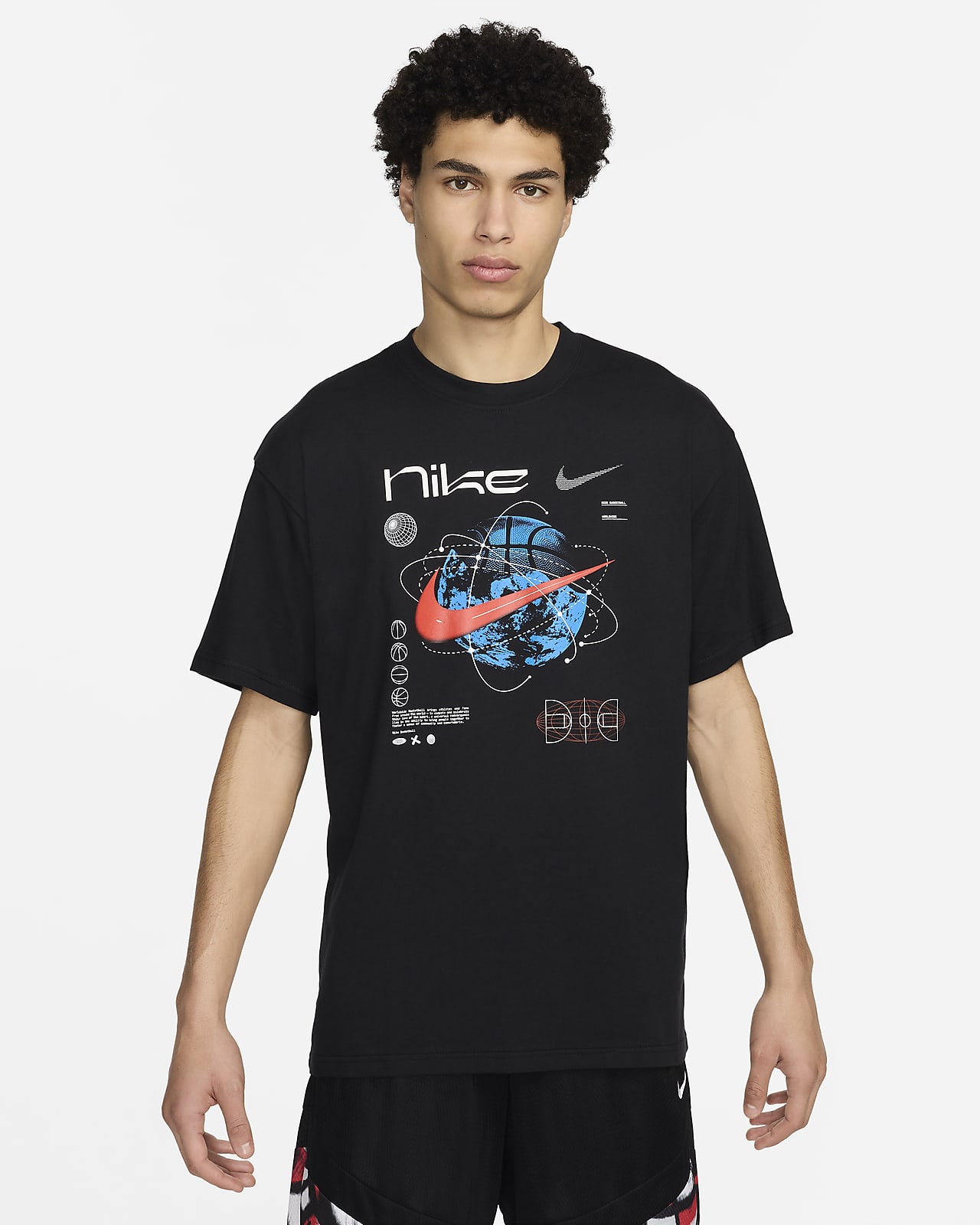 T-shirt de basquetebol Max90 Nike para homem