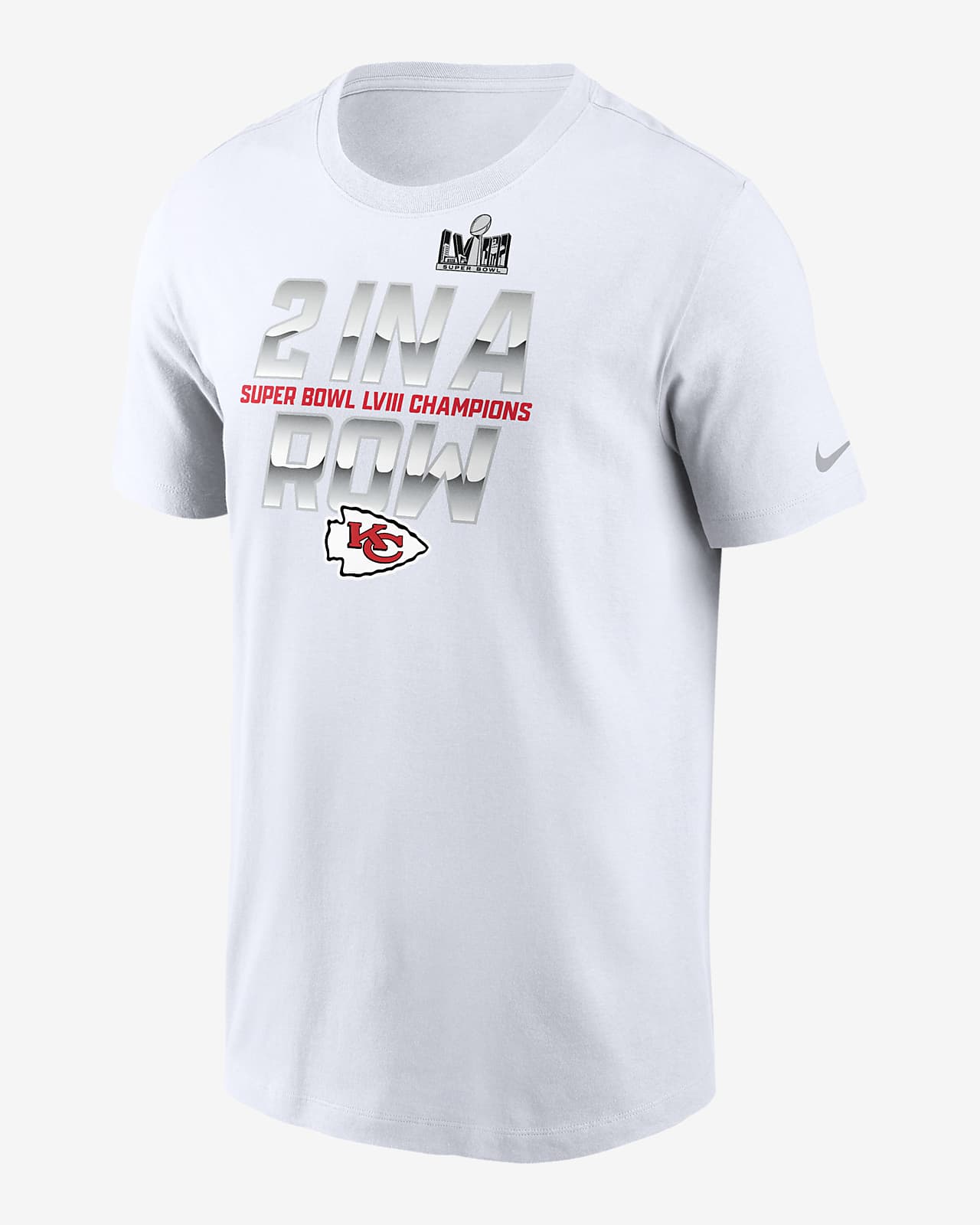Kansas City Chiefs Super Bowl LVIII Champions 2 in a Row Men's Nike NFL T-Shirt