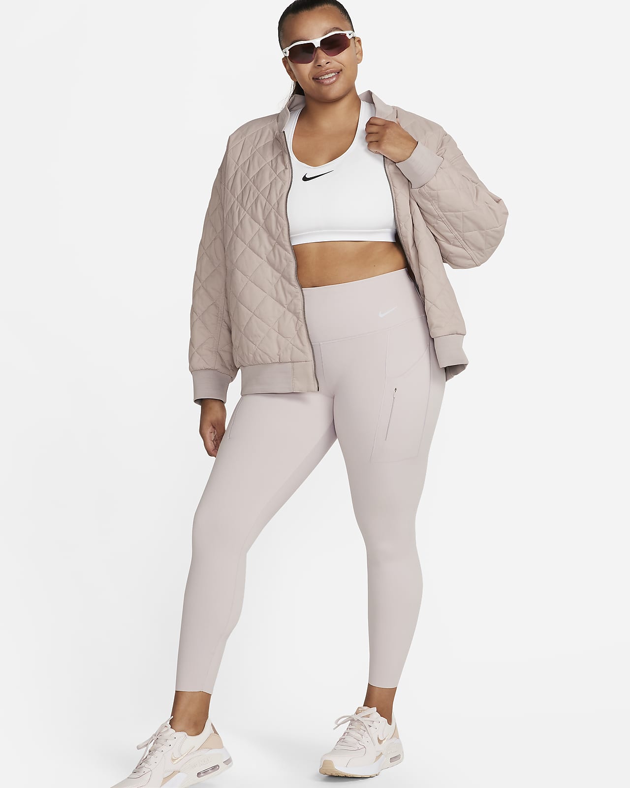 Nike Go Therma-FIT 7/8-legging met hoge taille en zakken voor dames