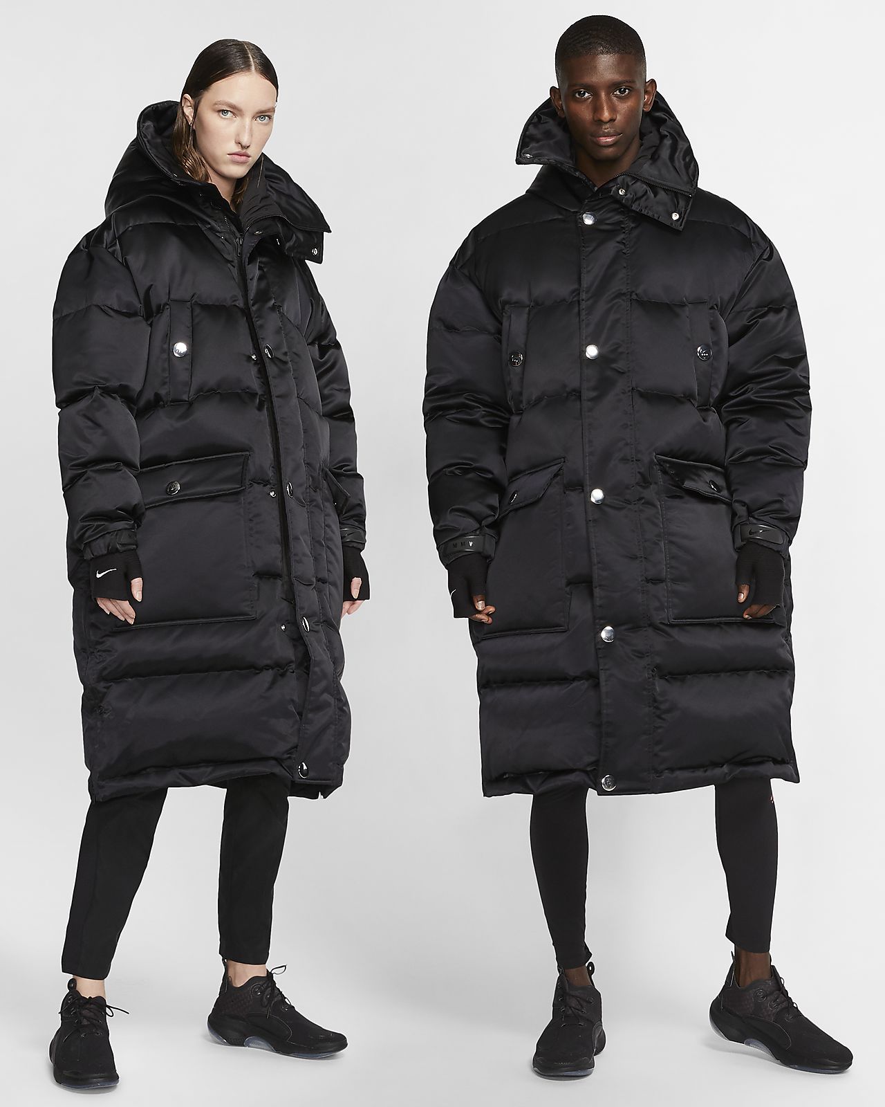 nike black down filled jacket