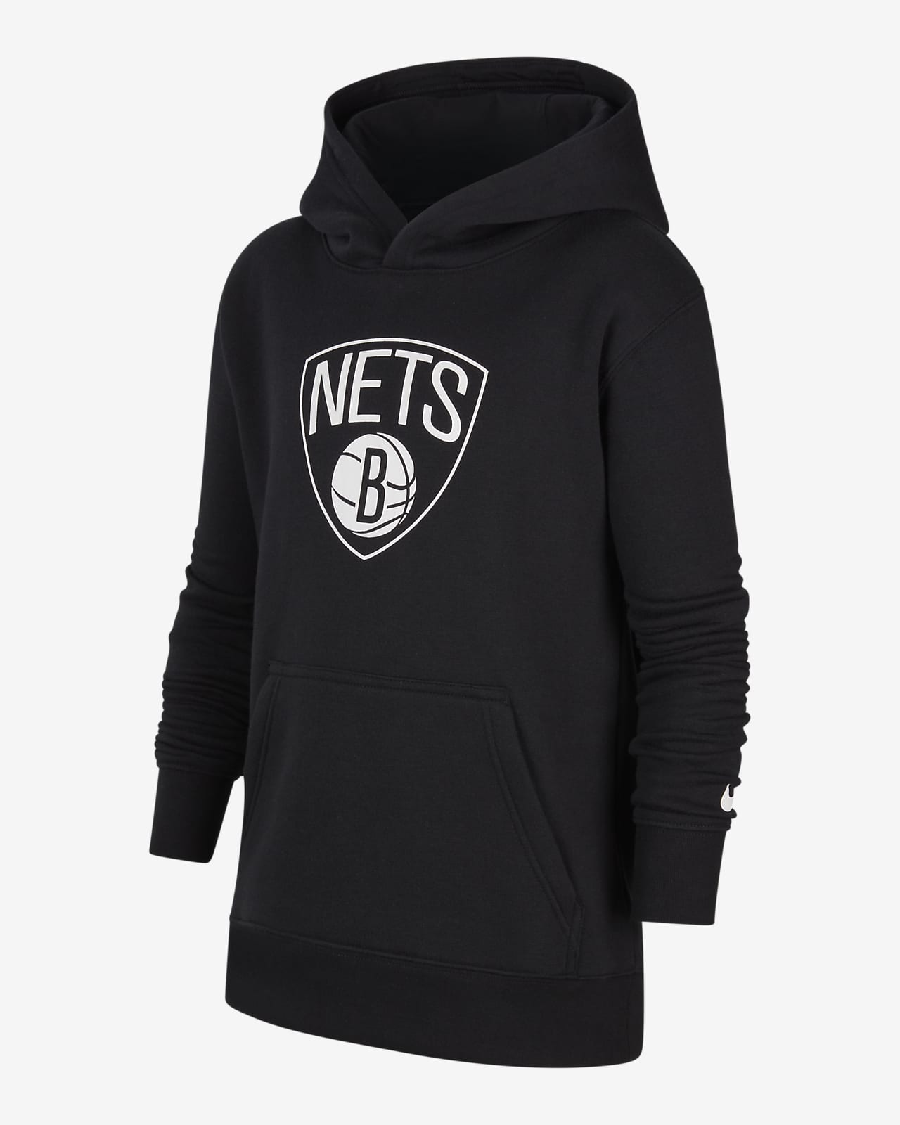 Flísová mikina Nike NBA Brooklyn Nets s kapucí pro větší děti