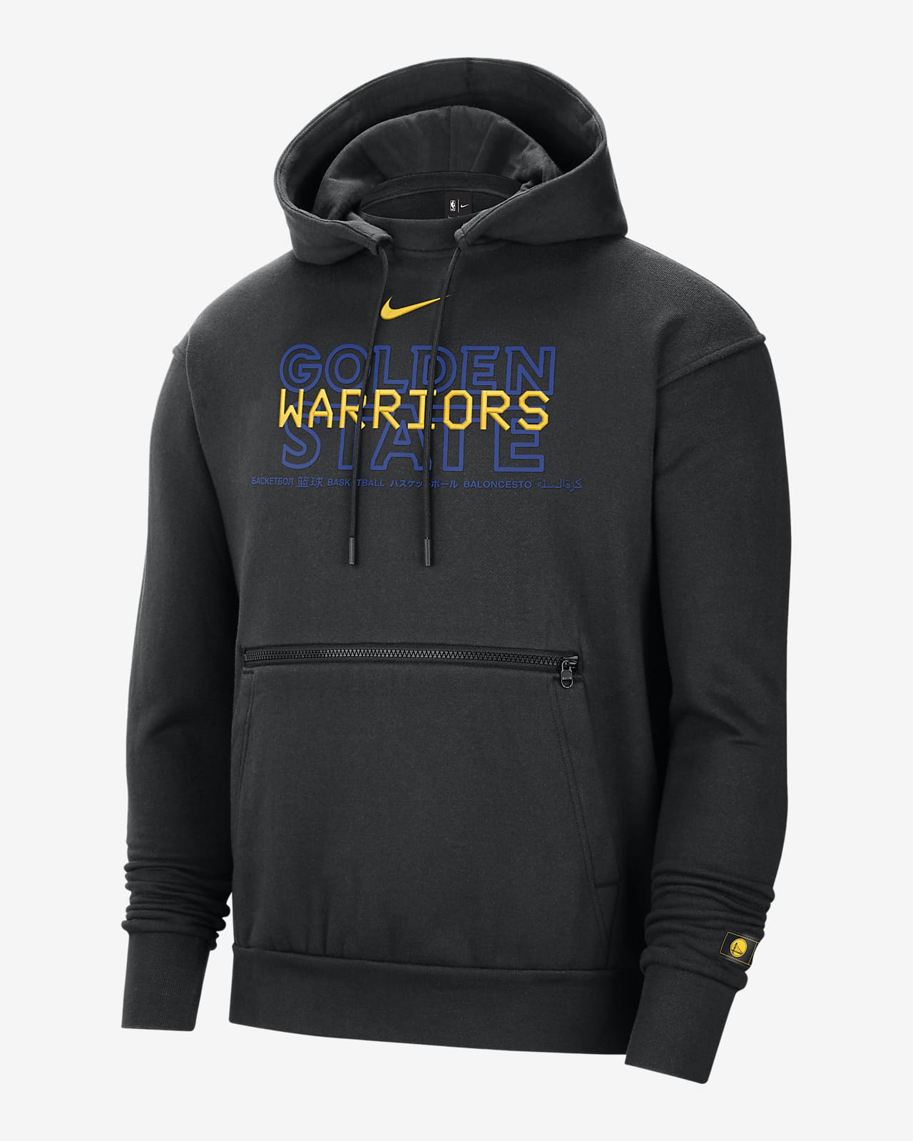 nike warriors basketball hoodie
