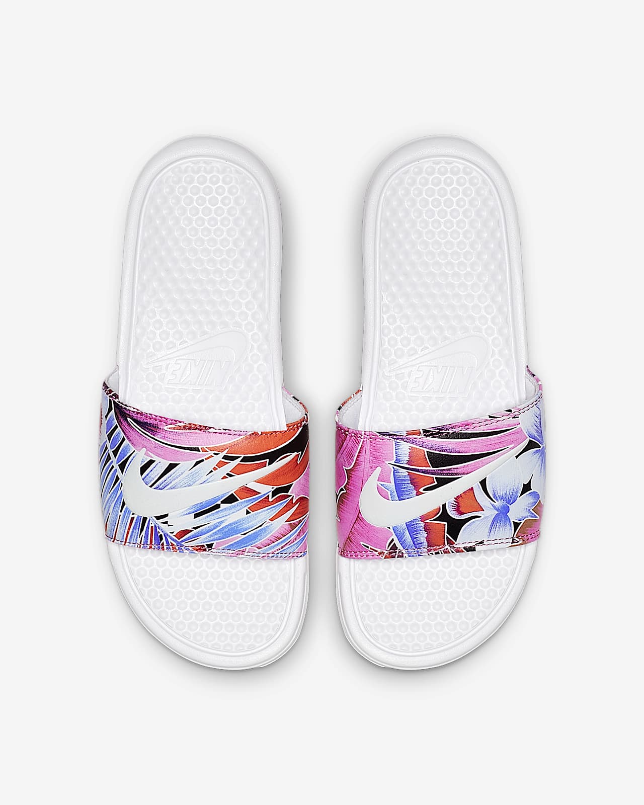 nike floral slides
