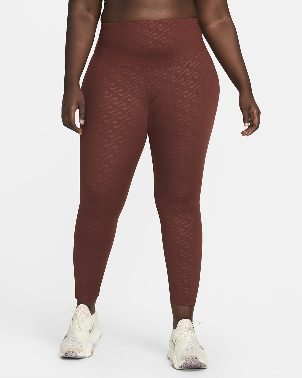 Nike Dri-FIT One Icon Clash Women's Mid-Rise 7/8 Printed Leggings (Plus Size)