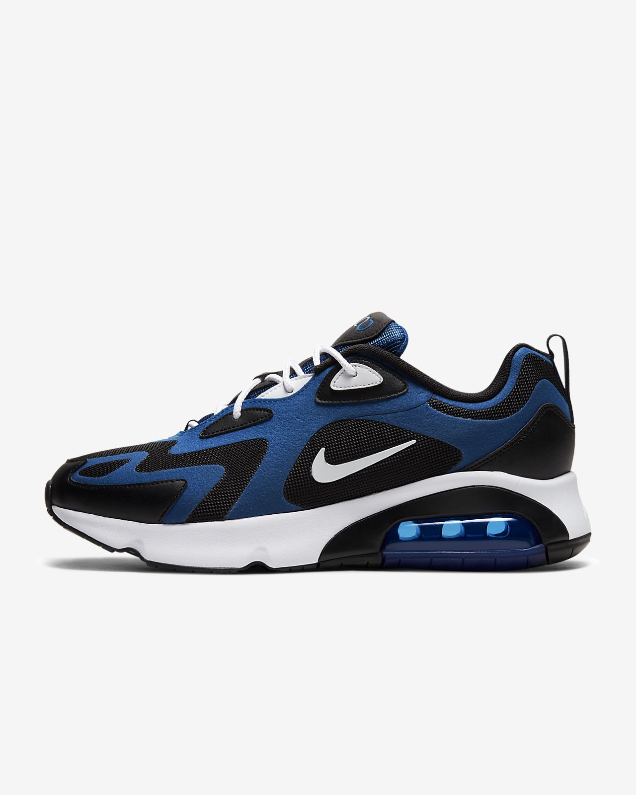 air max 200 blue and black