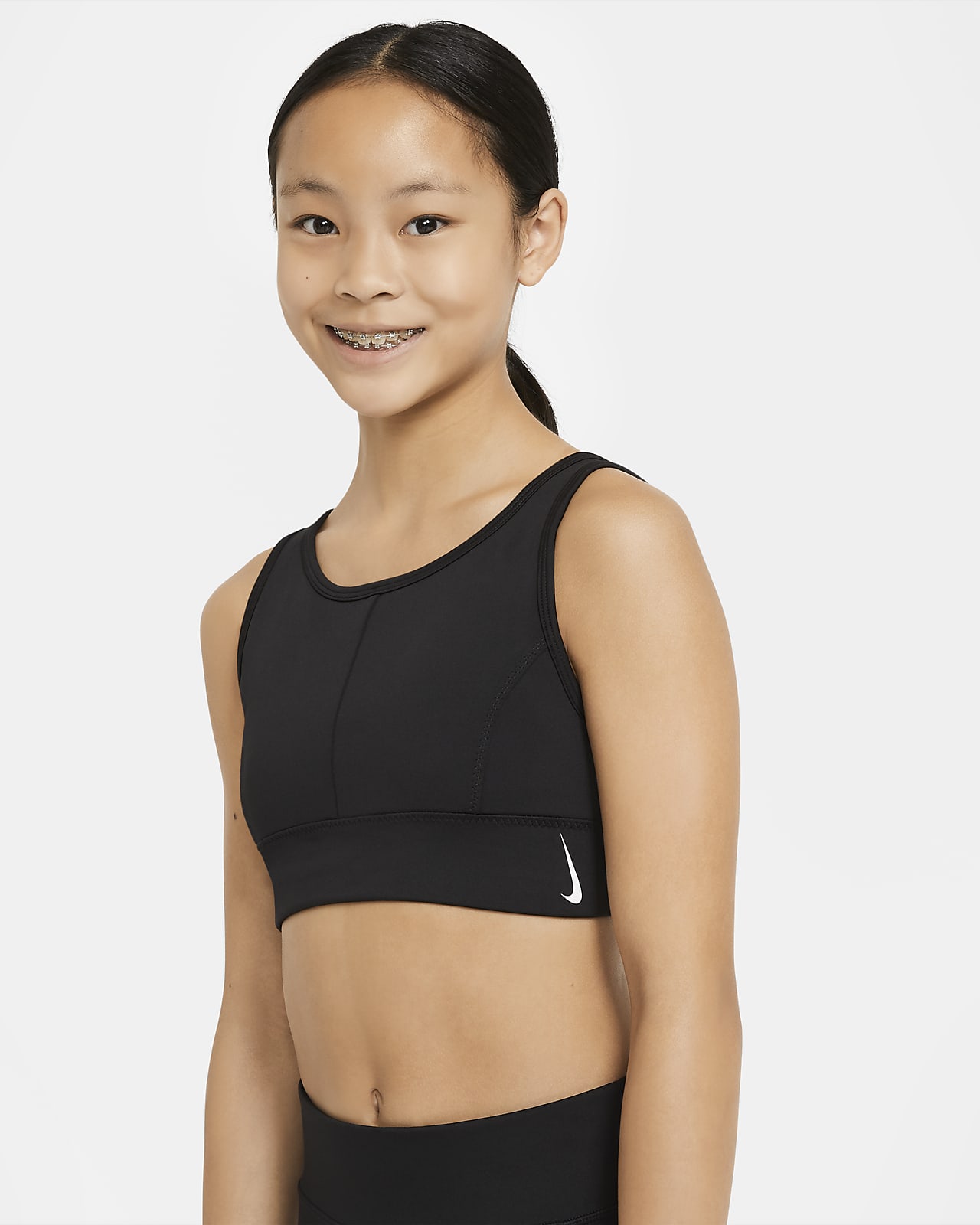 Nike Swoosh Luxe Older Kids' (Girls') Longline Sports Bra