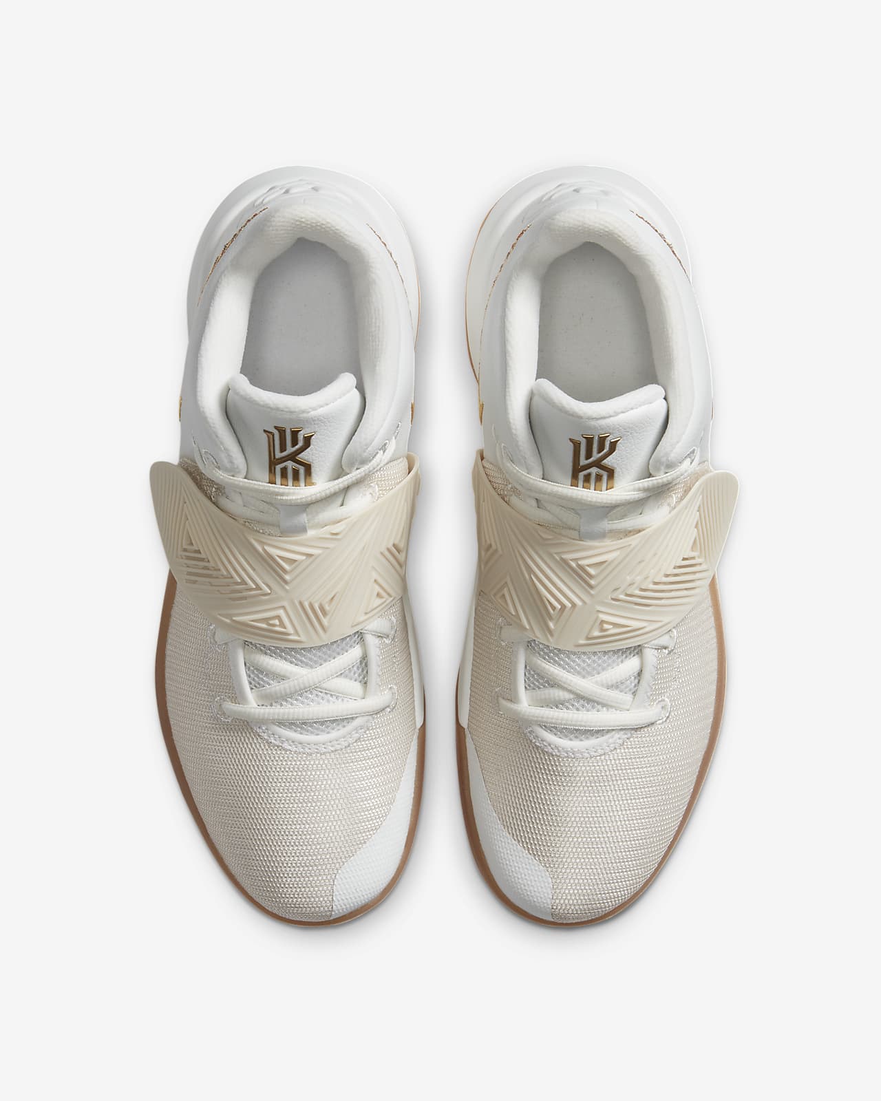 kyrie flytrap 3 white and gold