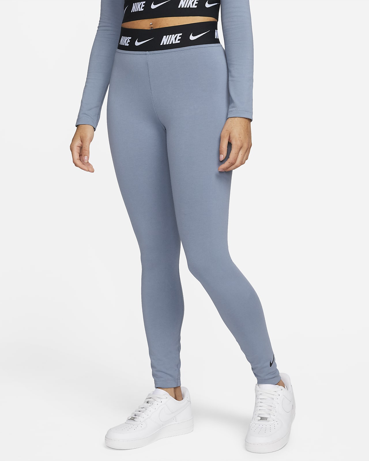 Nike Sportswear Club-leggings med høj talje til kvinder