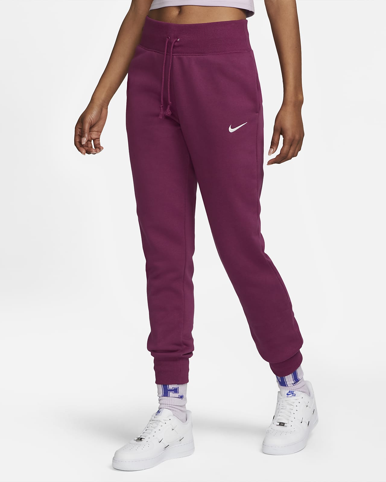 Joggers de cintura alta para mujer Nike Sportswear Phoenix Fleece