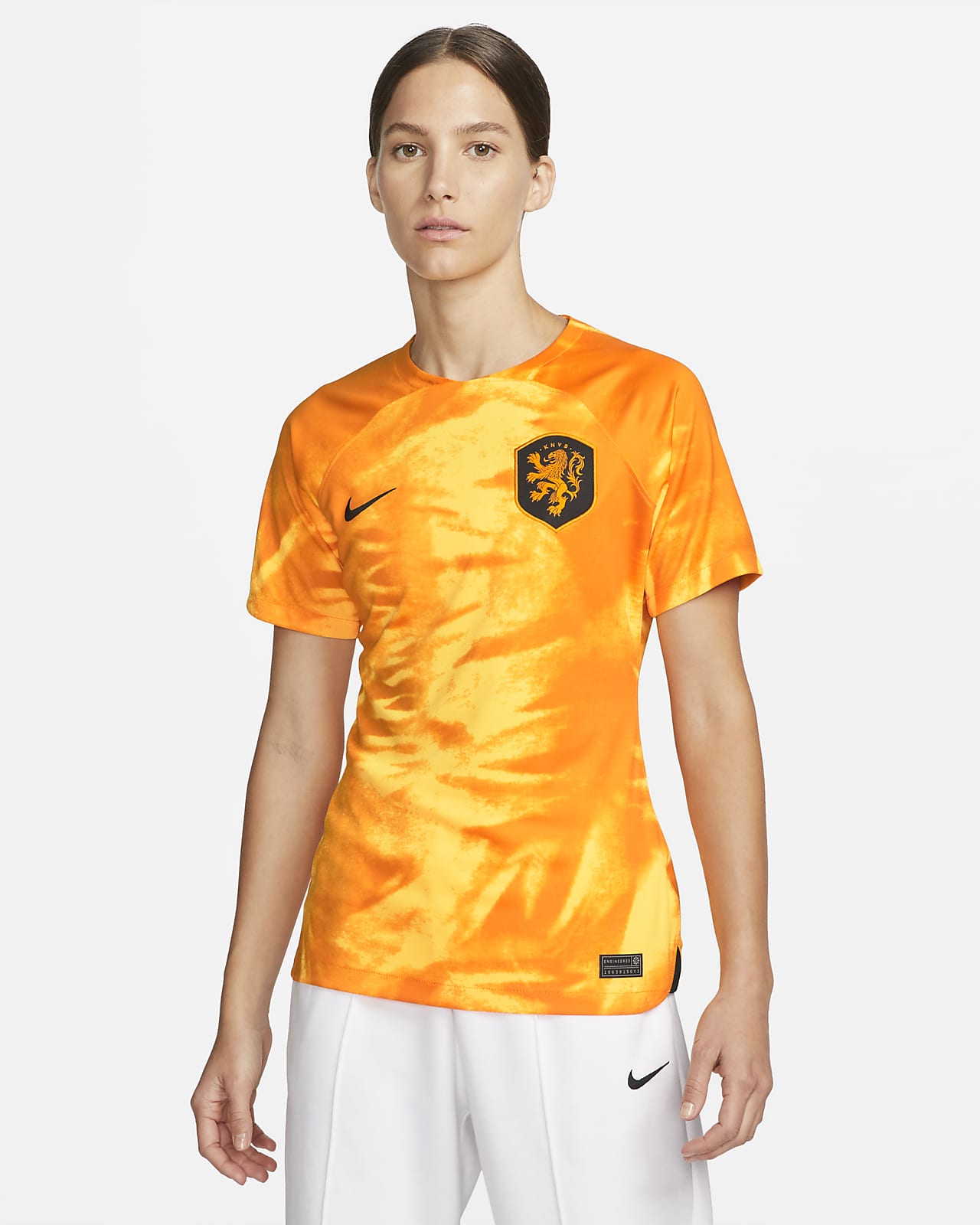 Maillot de football Nike Dri-FIT Pays-Bas 2022/23 Stadium Domicile pour femme