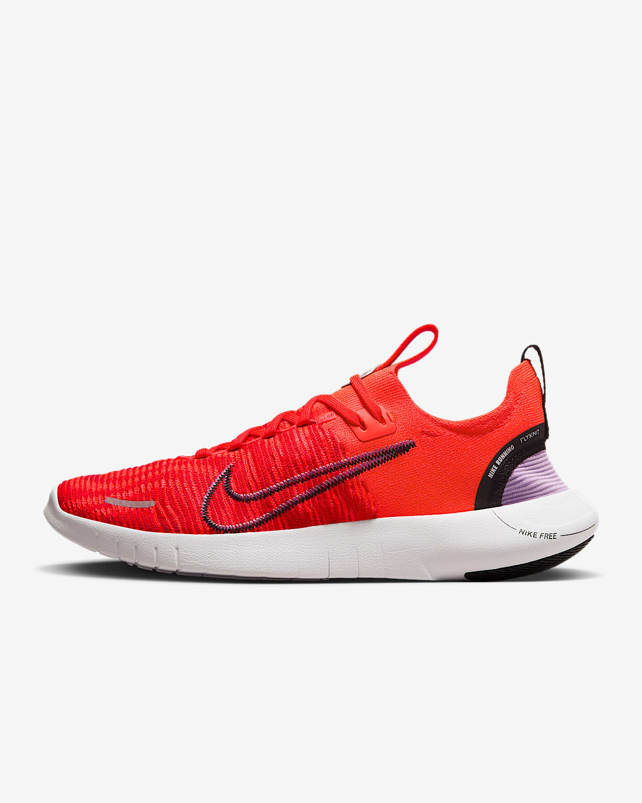 Nike Free RN NN Womens Road Running Shoes (DX6482-009 Photon Dust/Platinum Tint/Hyper Violet/Black) Size 9.5