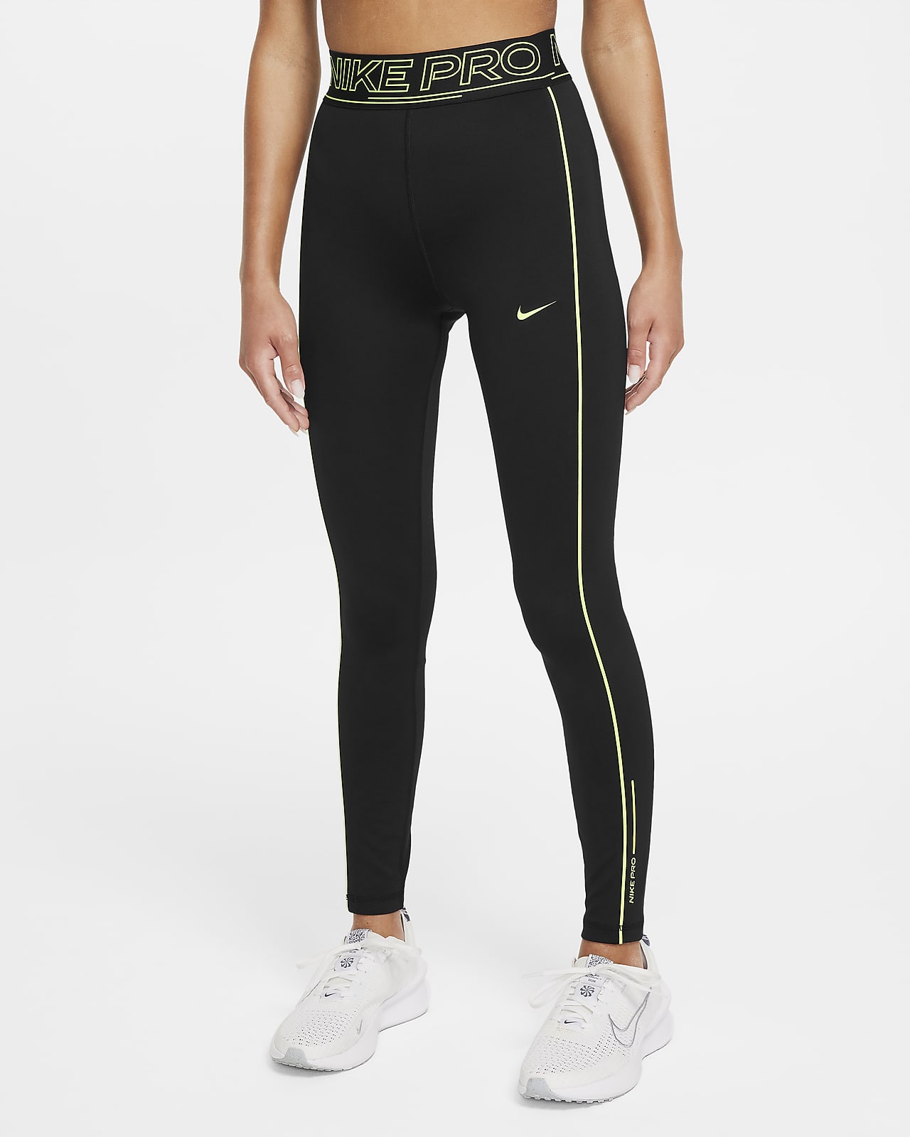 Nike Pro Dri-FIT legging met halfhoge taille voor meisjes