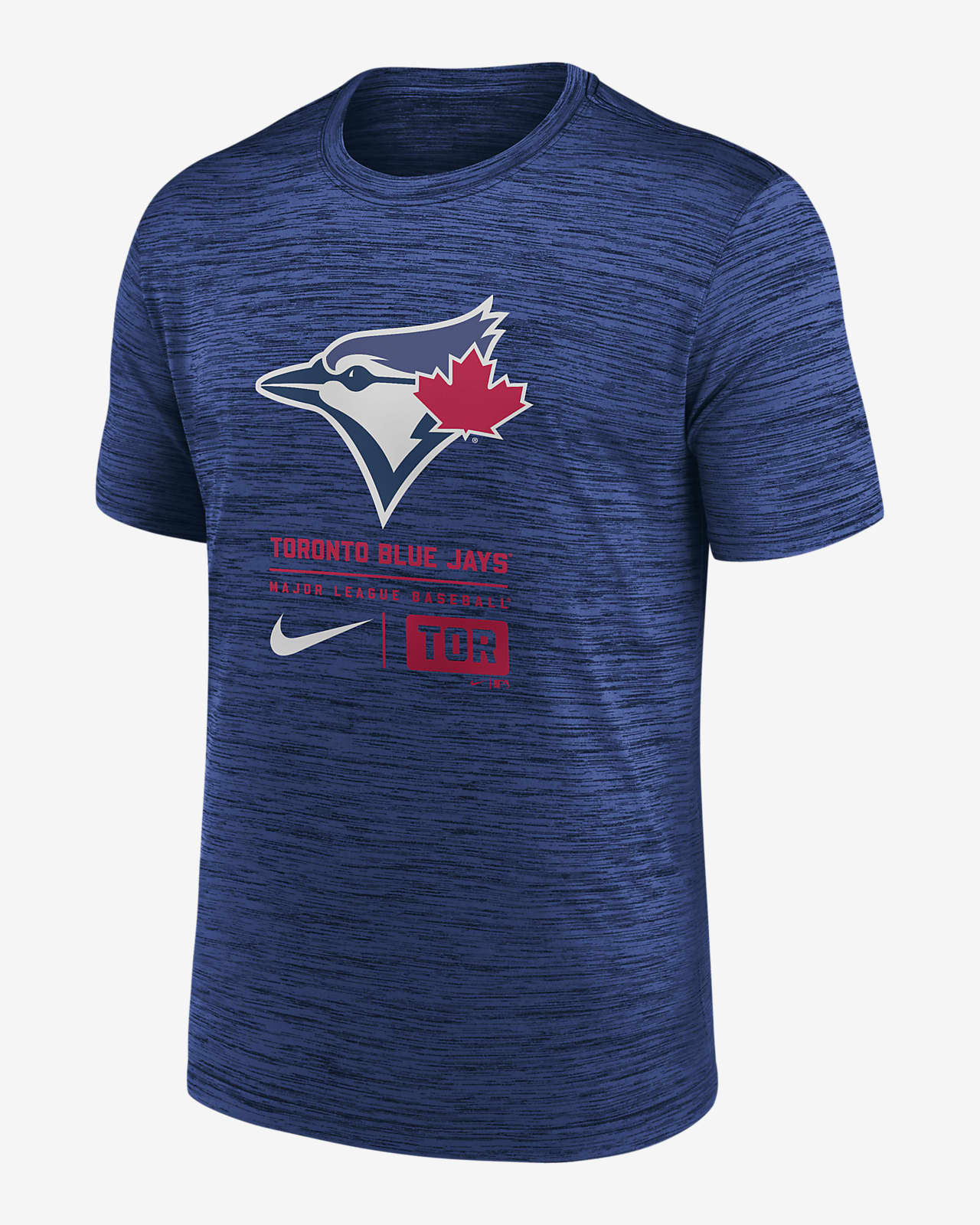 Playera Nike de la MLB para hombre Toronto Blue Jays Large Logo Velocity